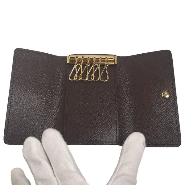 LOUIS VUITTON Key case Key holder  N62630 Damier canvas Brown Key case Key holder for 6 pieces Damier Multicles6 unisex(Unisex) Used