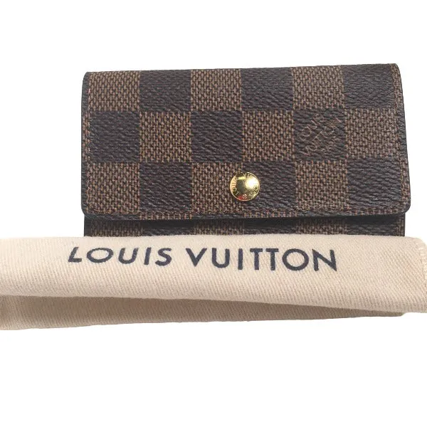 LOUIS VUITTON Key case Key holder  N62630 Damier canvas Brown Key case Key holder for 6 pieces Damier Multicles6 unisex(Unisex) Used