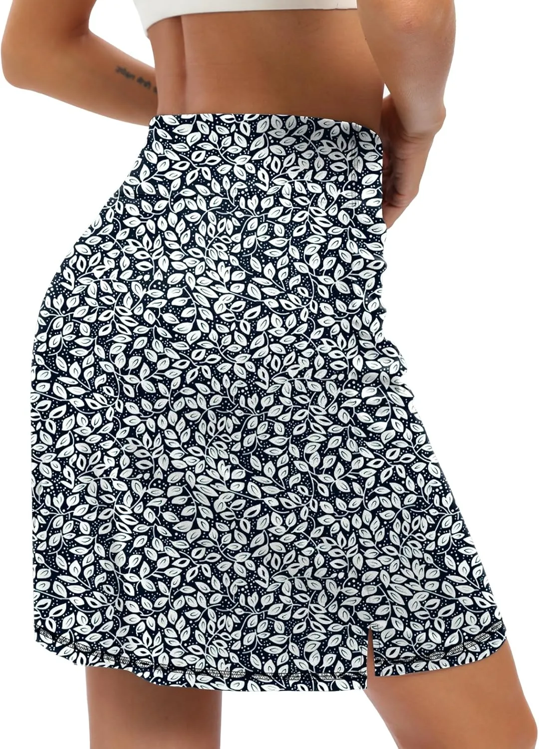 LouKeith 19" Knee Length Skorts Skirts for Women Tennis Skirts Athletic Golf Skorts Casual Workout Skirt with Shorts Pockets