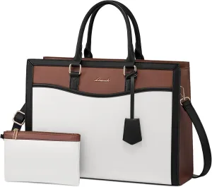 LOVEVOOK Laptop Tote Bag for Women, Office Work Bag Briefcase fit for 15.6 inch Laptop, Large Capacity Teacher Bag Handbag