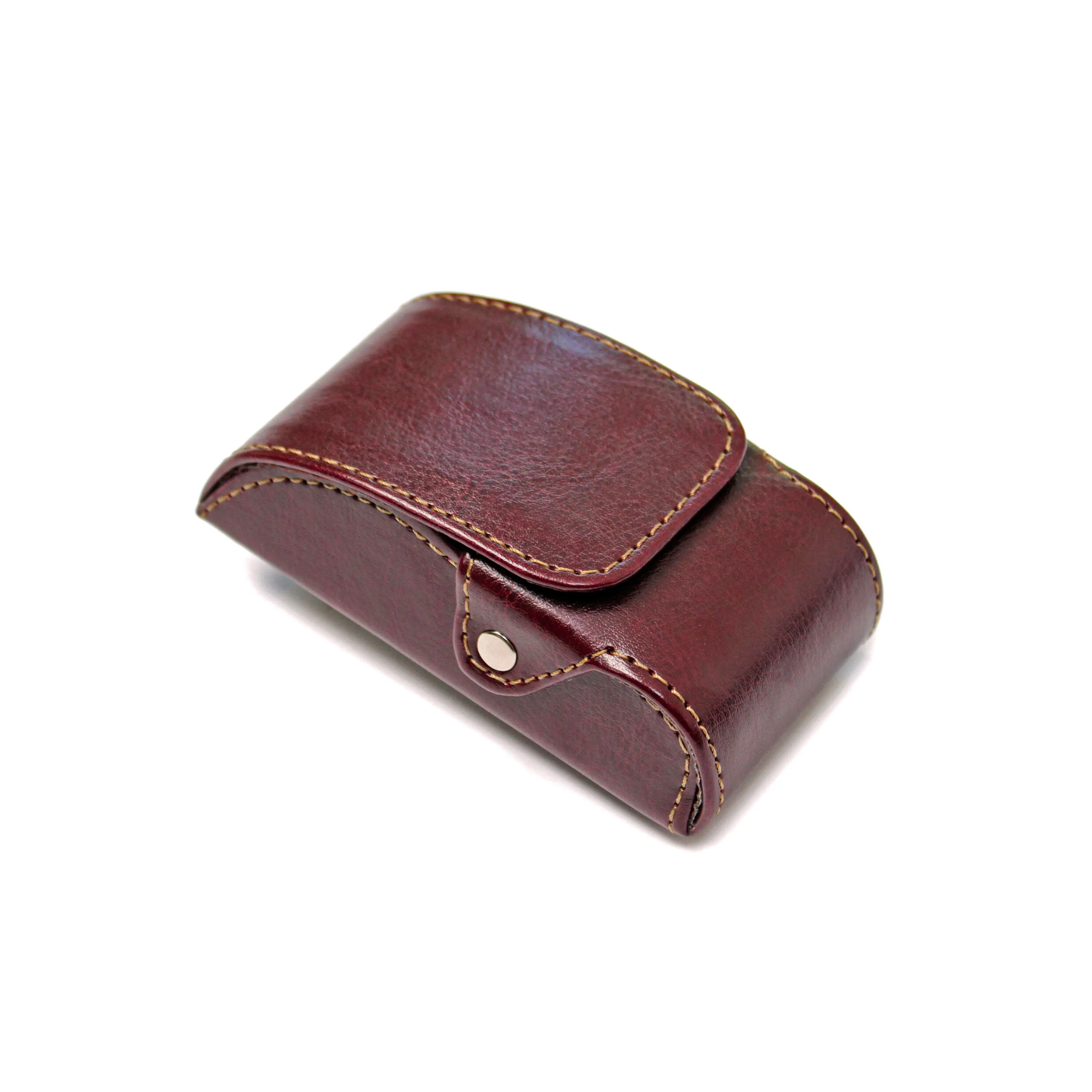 Luxury Cherry Designer Leather Folding Glasses Case