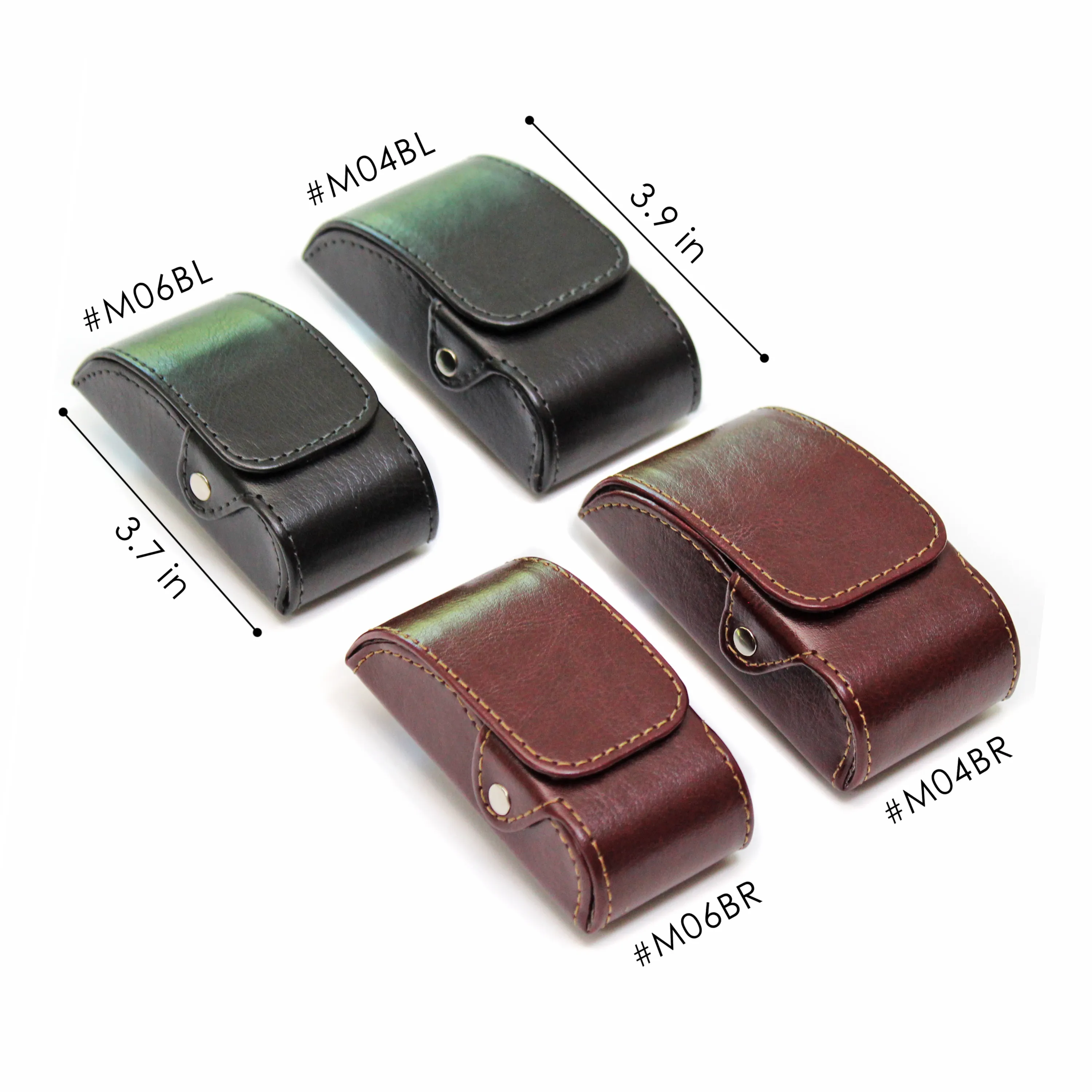 Luxury Cherry Designer Leather Folding Glasses Case