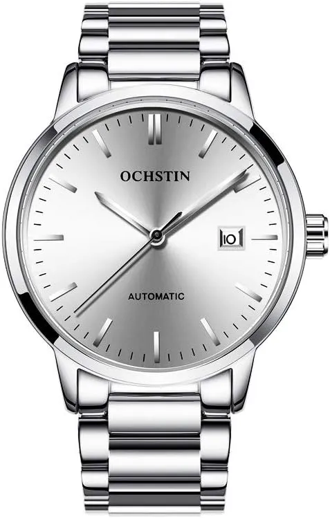 Luxury Men Fashion Mechanical Watch Stainless Steel Strap Men's Business Automatic Watches