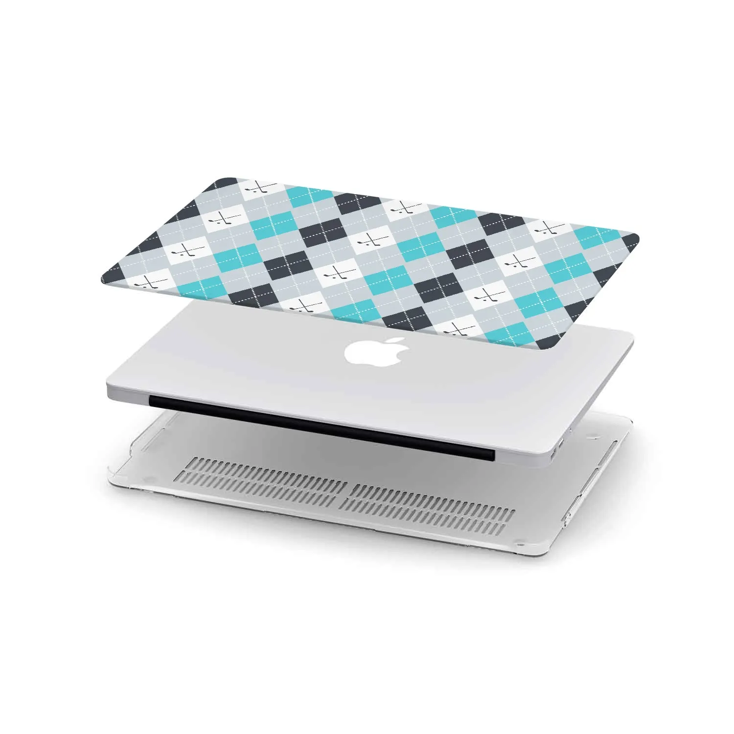 Macbook Hard Shell Case - Vintage Golf Pattern