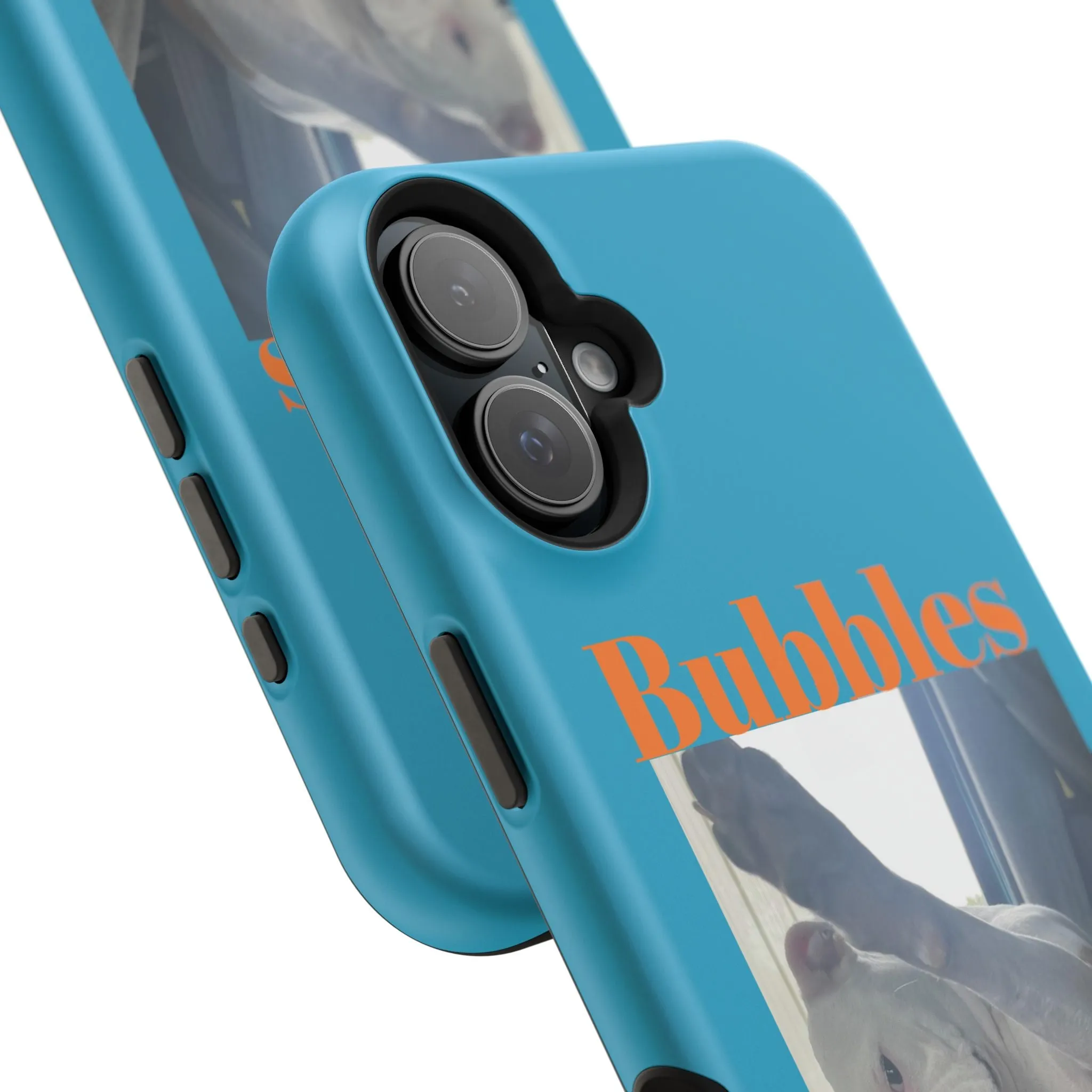 Magnetic Tough Cases Blue with Bubbles the Bulldog