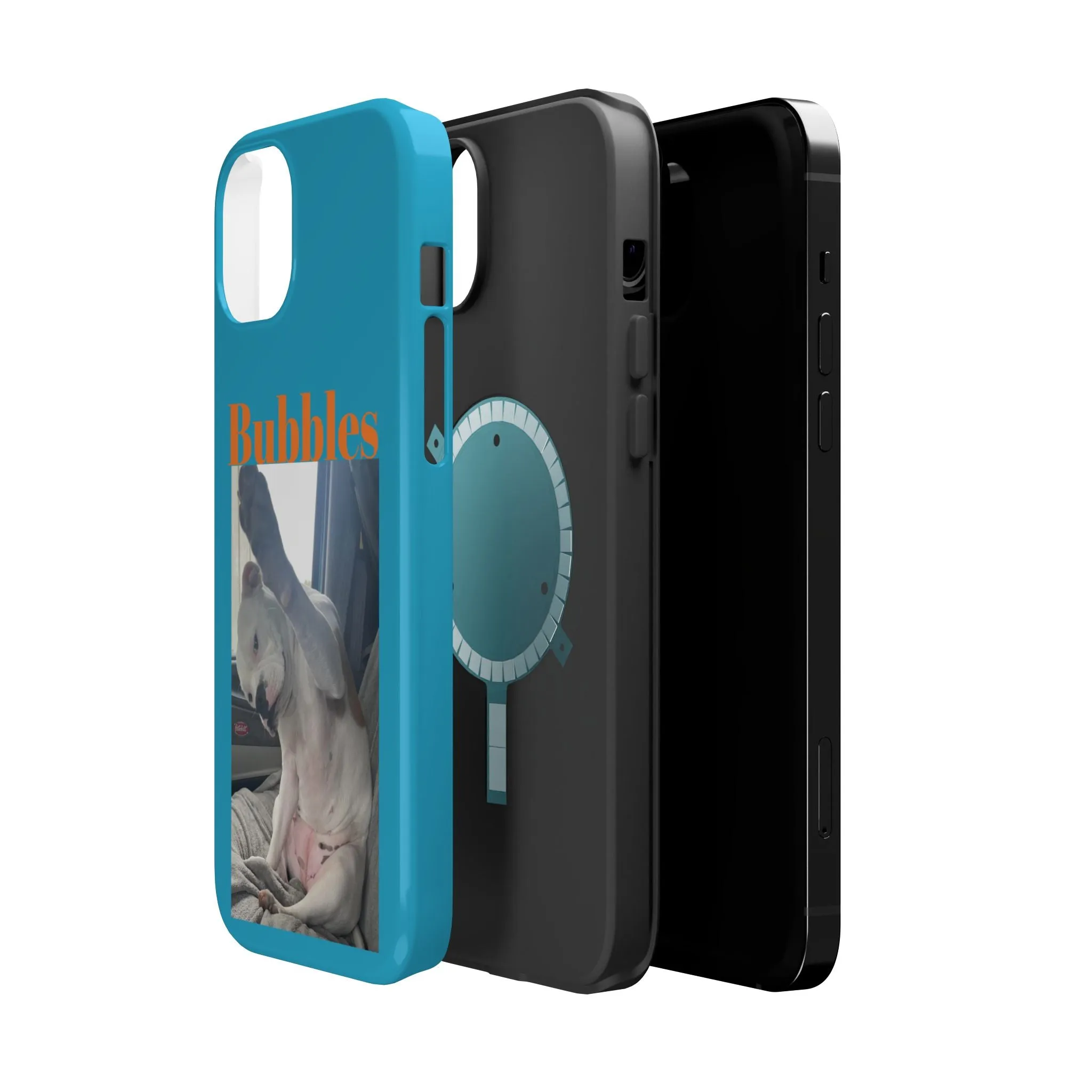 Magnetic Tough Cases Blue with Bubbles the Bulldog