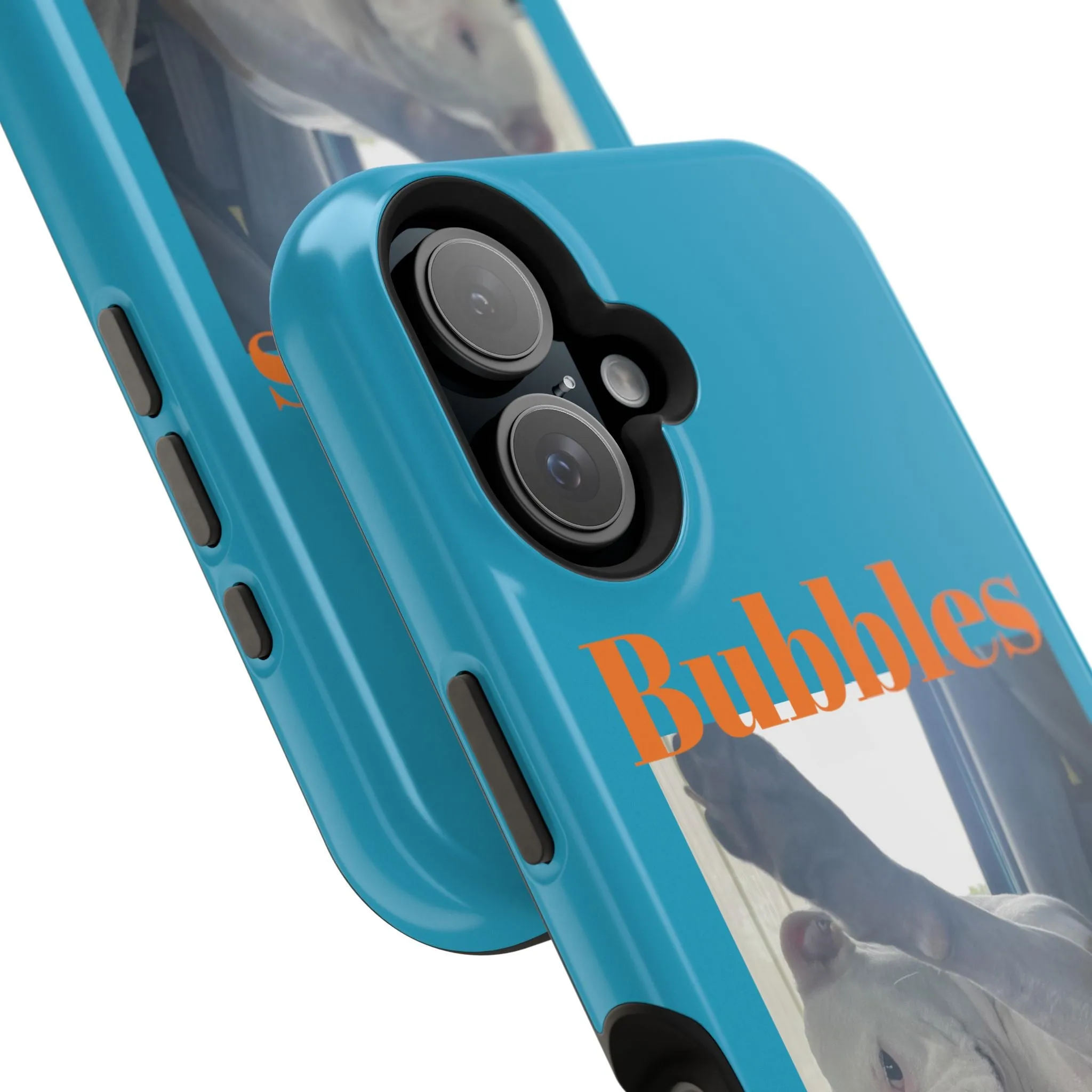 Magnetic Tough Cases Blue with Bubbles the Bulldog