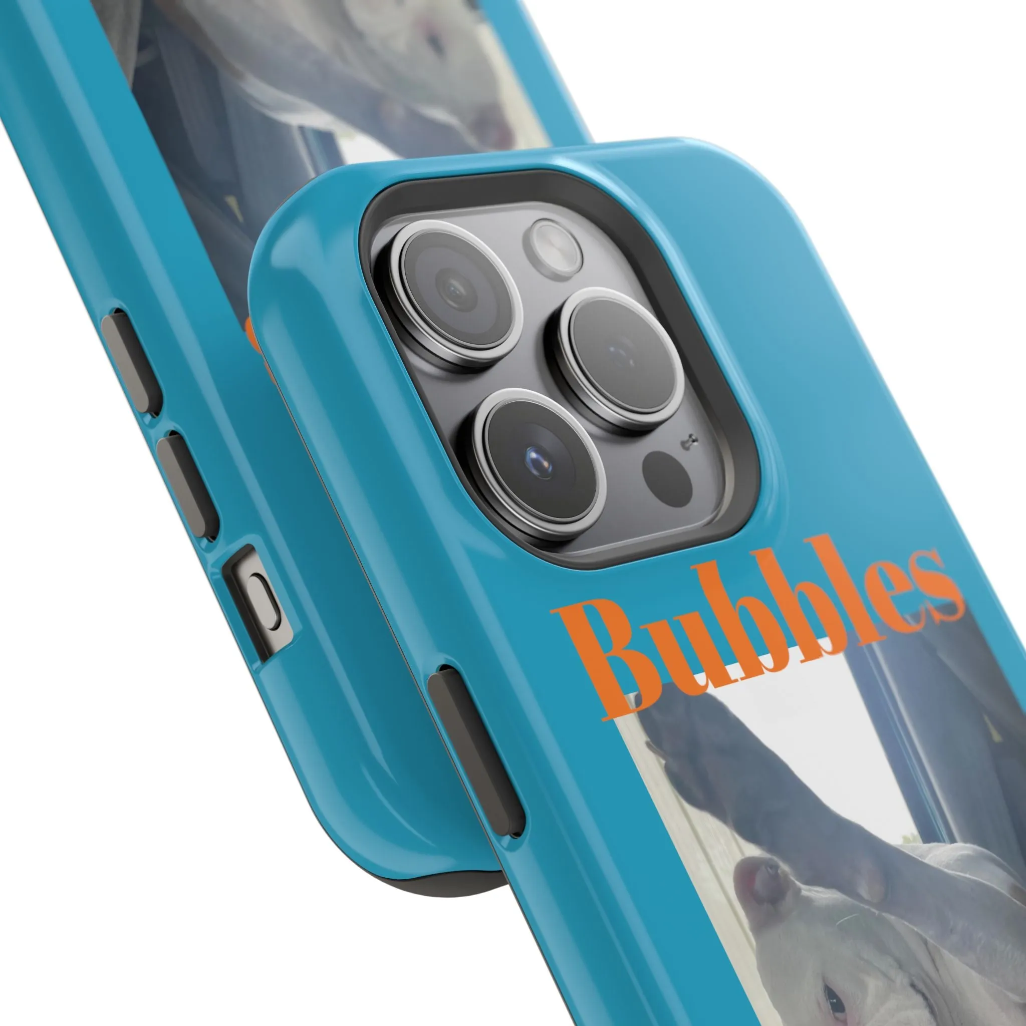 Magnetic Tough Cases Blue with Bubbles the Bulldog