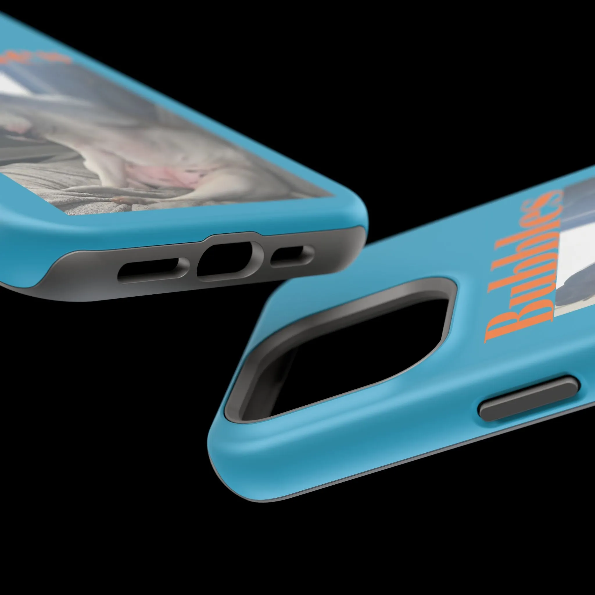 Magnetic Tough Cases Blue with Bubbles the Bulldog