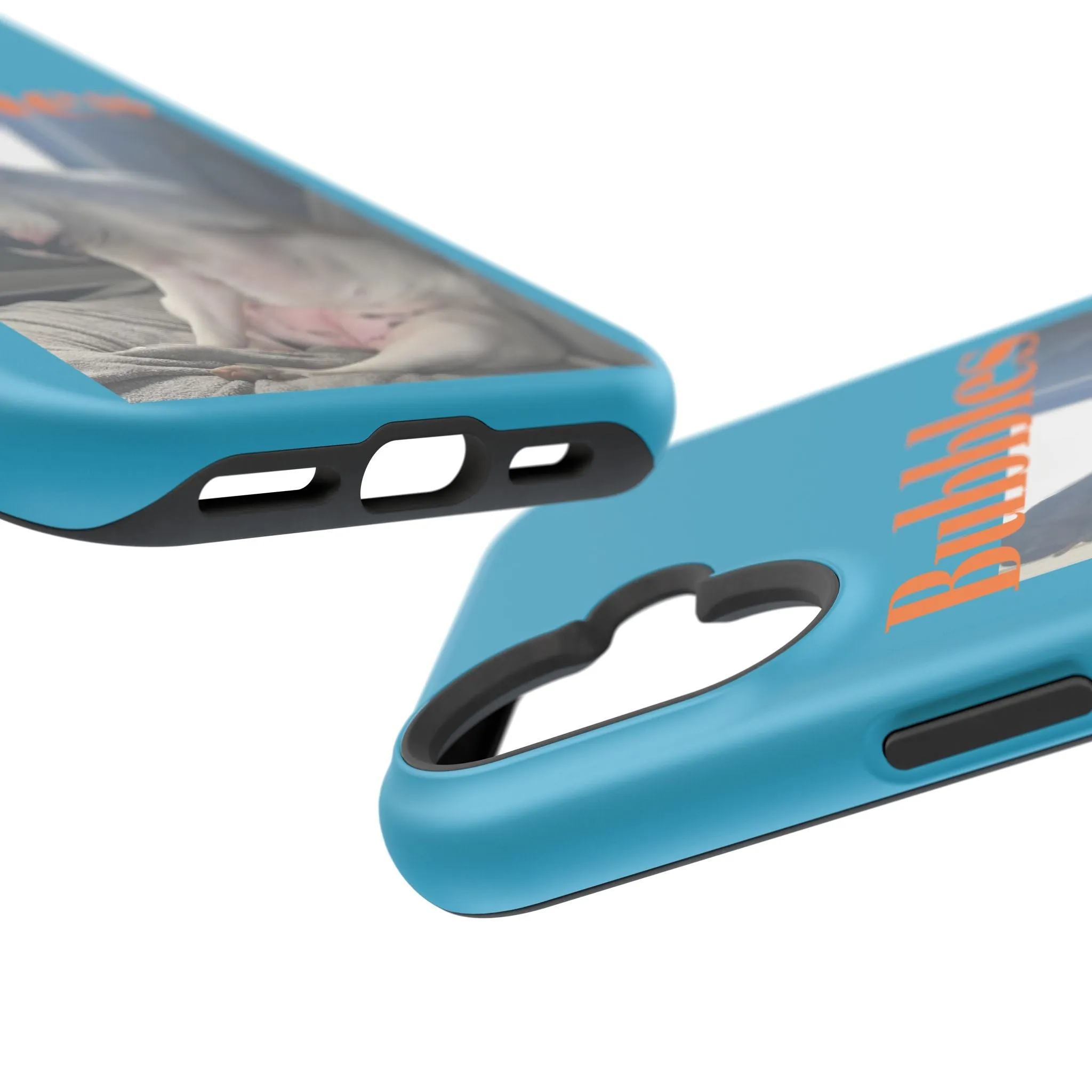 Magnetic Tough Cases Blue with Bubbles the Bulldog