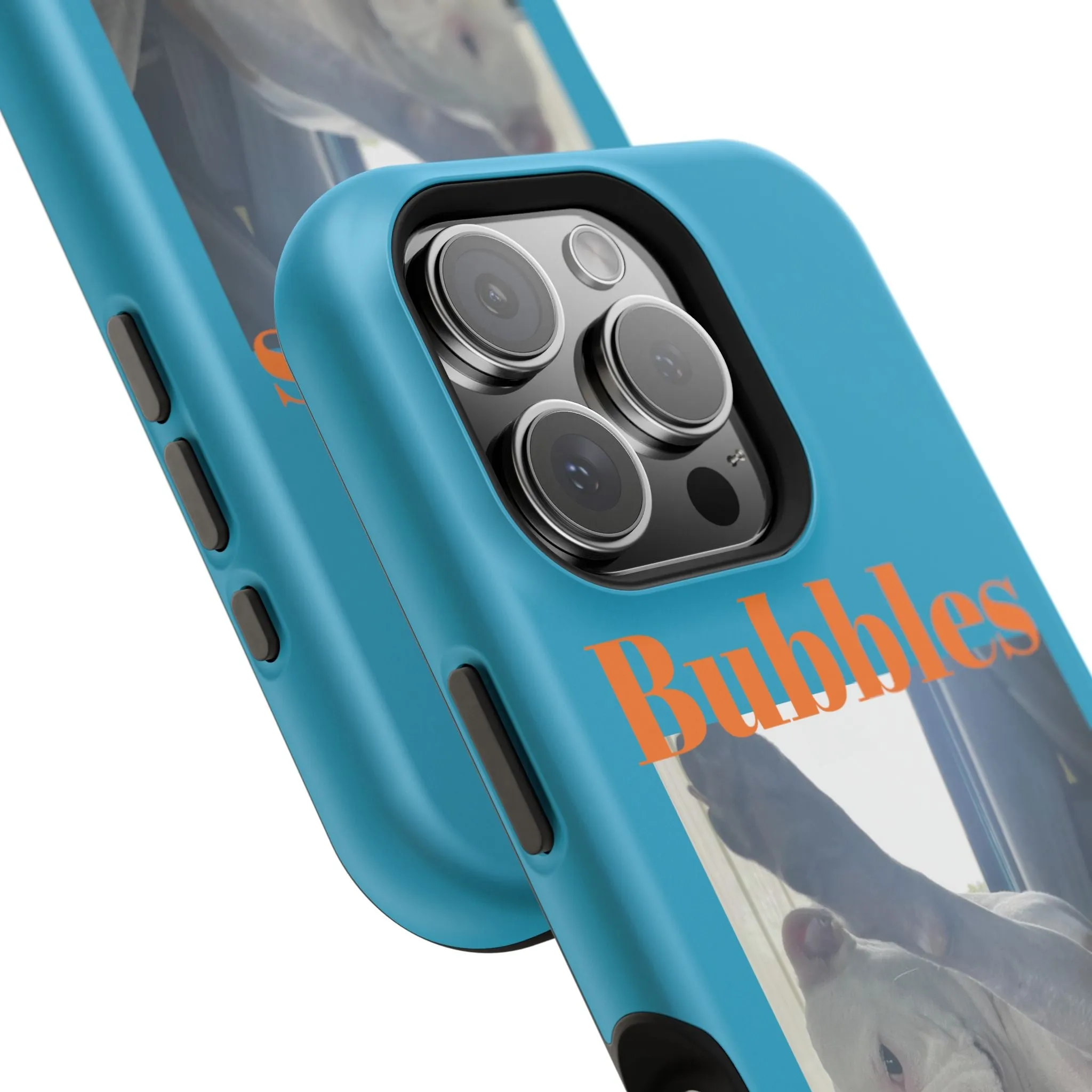 Magnetic Tough Cases Blue with Bubbles the Bulldog