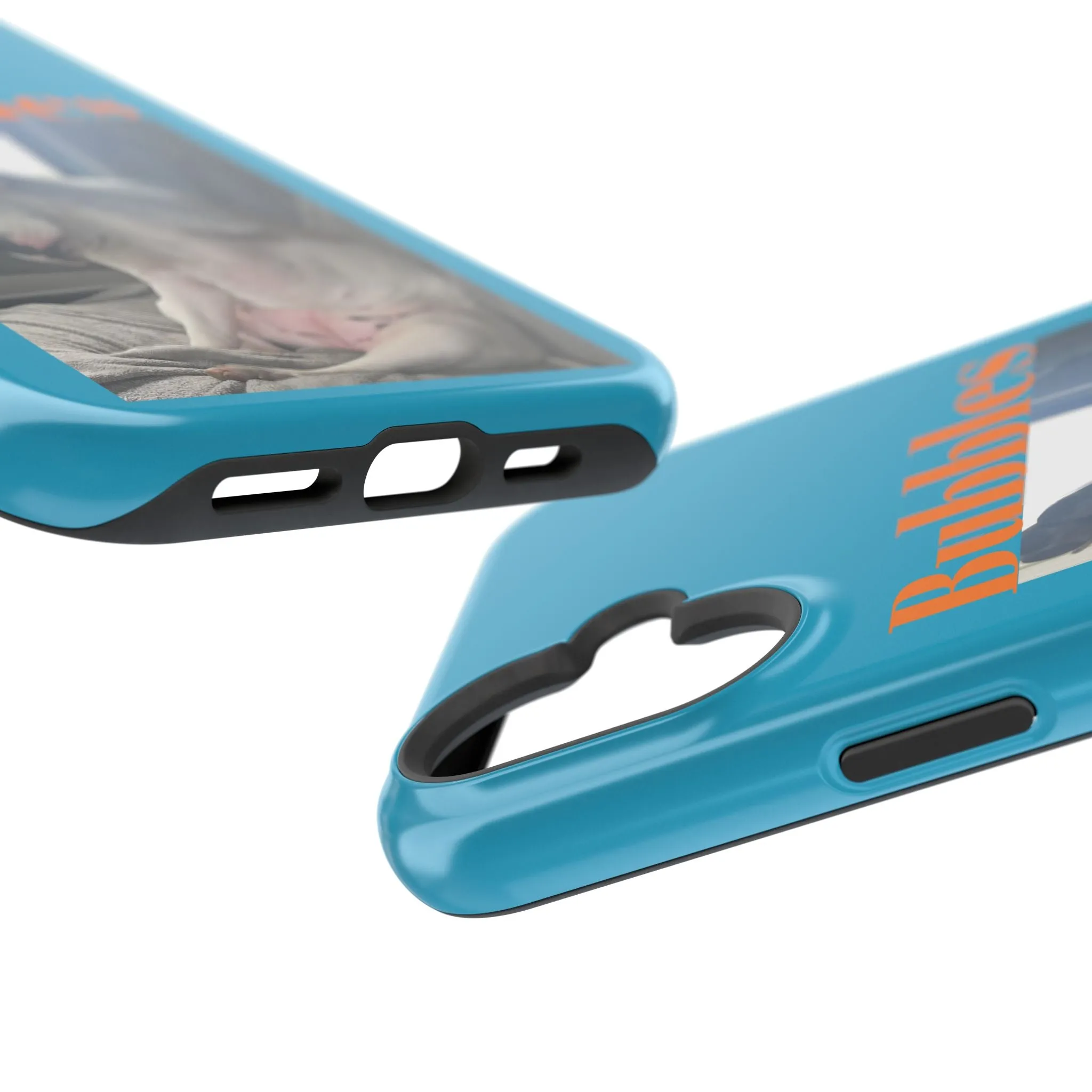 Magnetic Tough Cases Blue with Bubbles the Bulldog