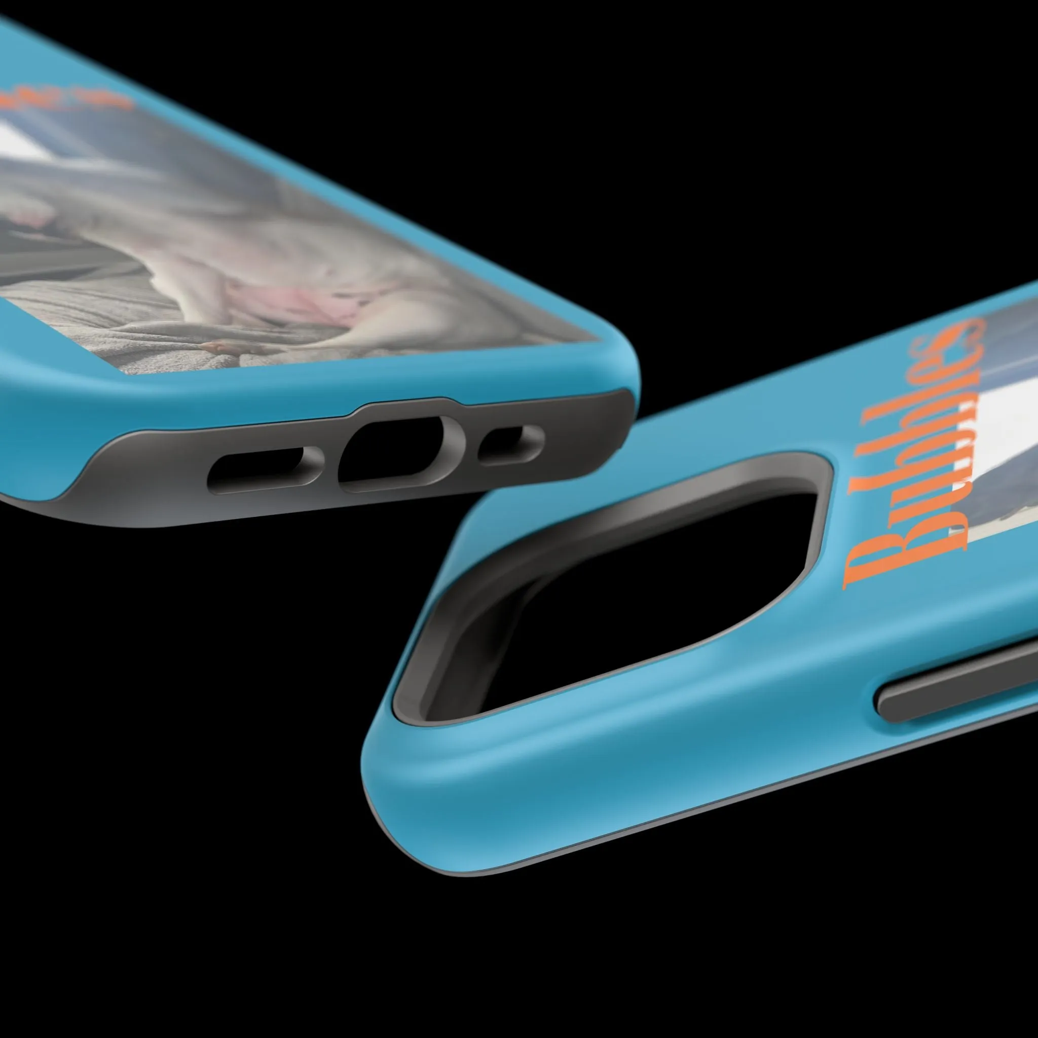 Magnetic Tough Cases Blue with Bubbles the Bulldog