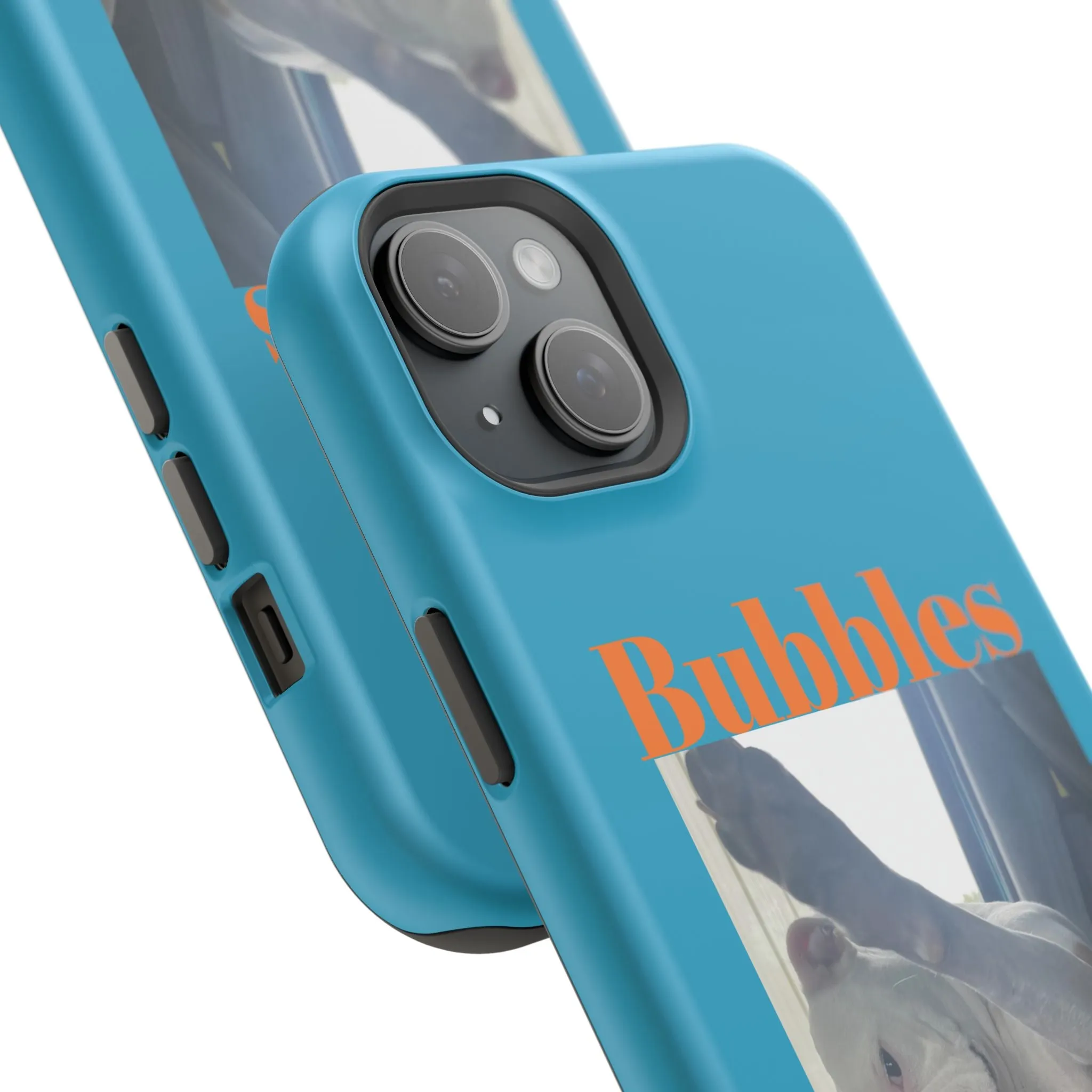 Magnetic Tough Cases Blue with Bubbles the Bulldog
