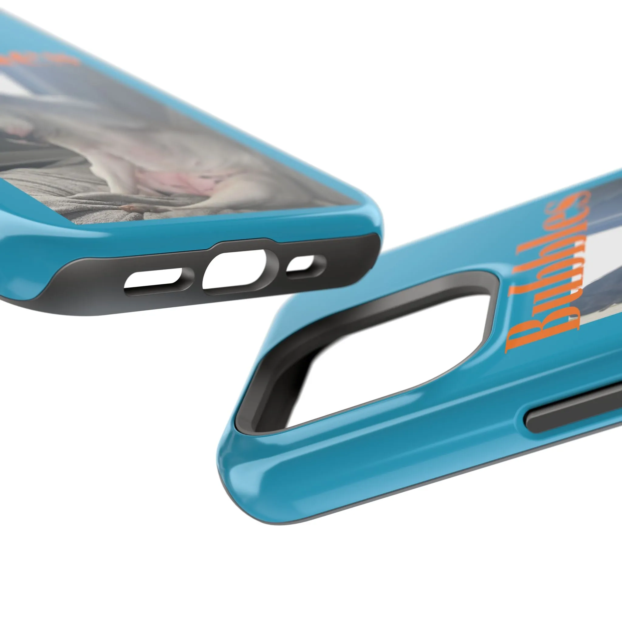 Magnetic Tough Cases Blue with Bubbles the Bulldog