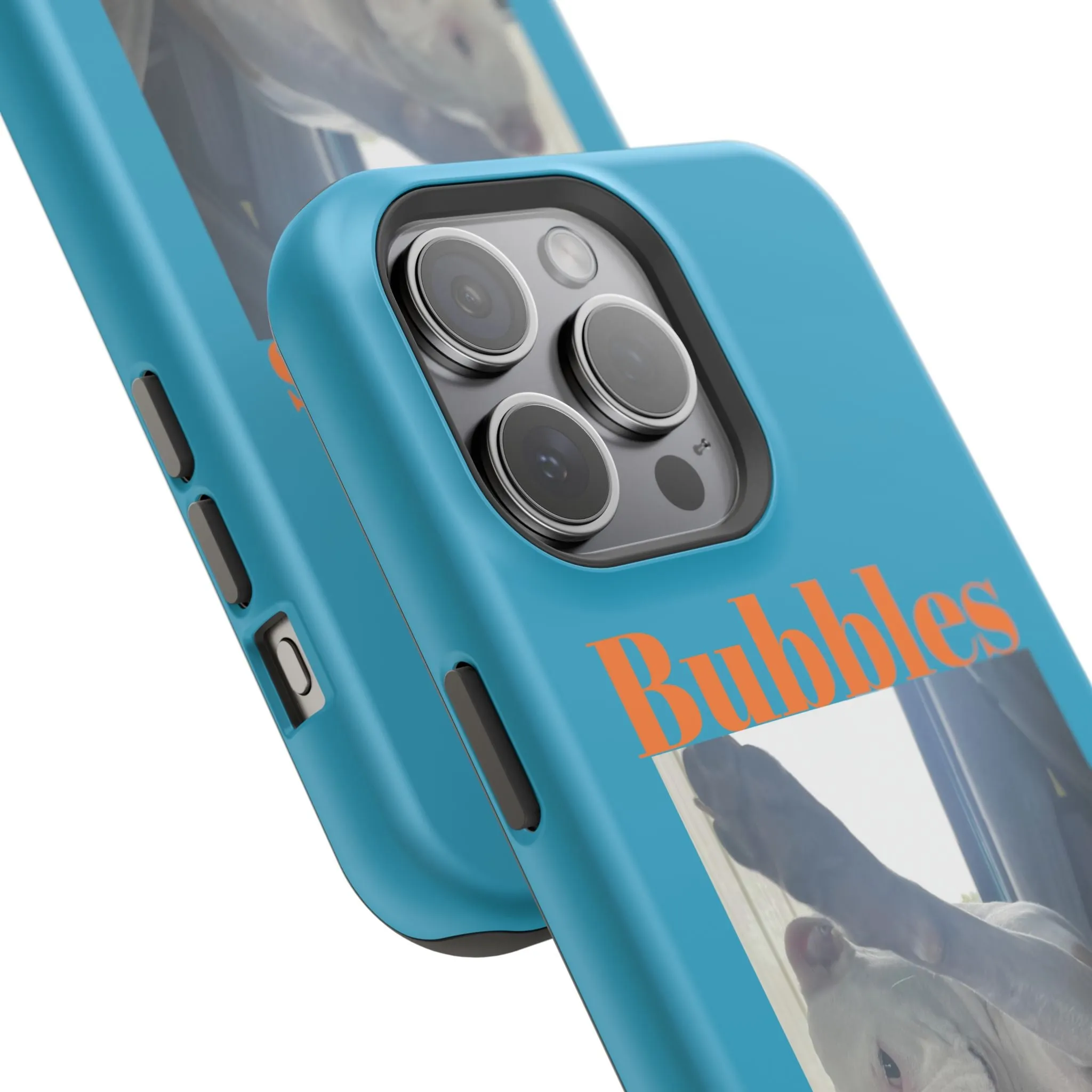 Magnetic Tough Cases Blue with Bubbles the Bulldog