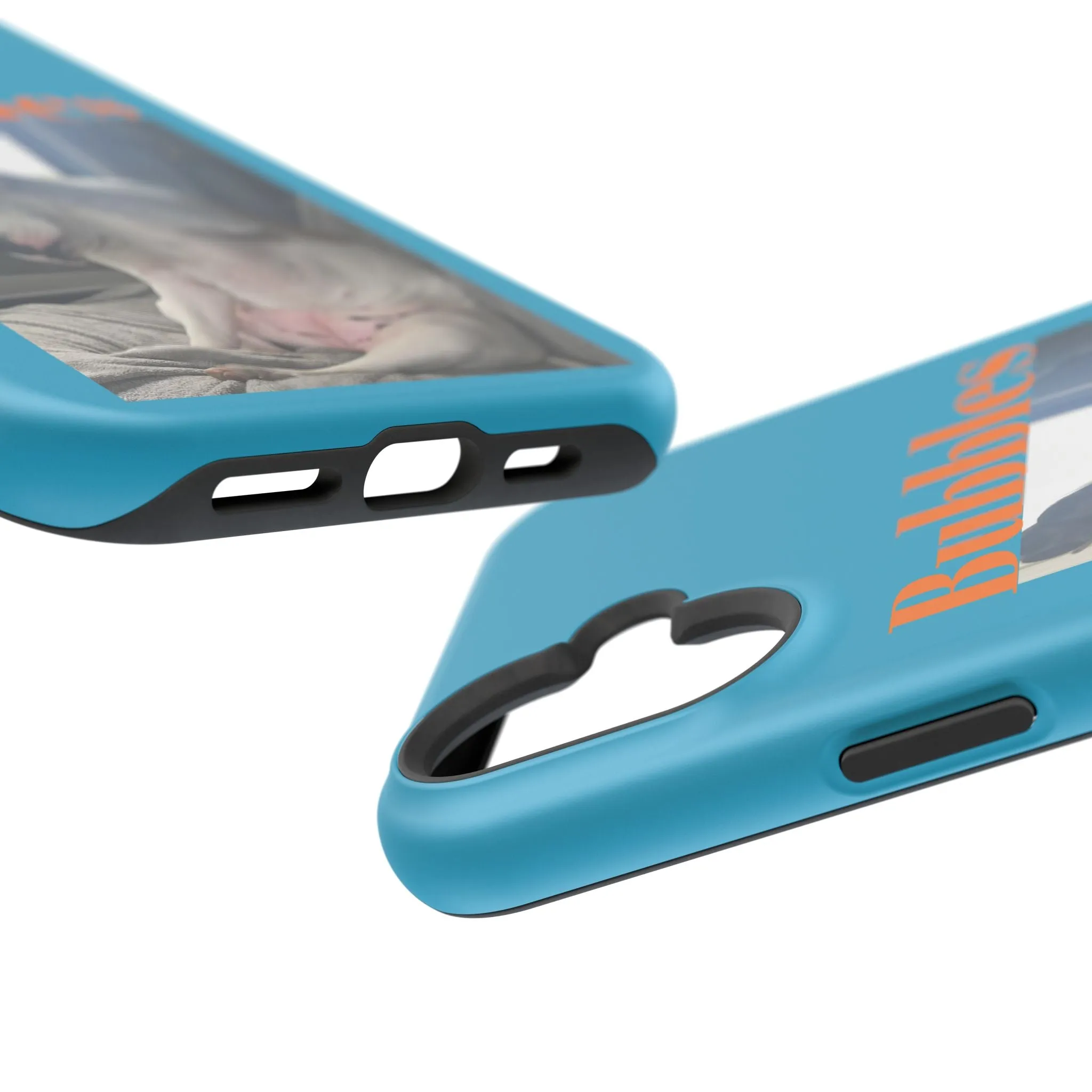 Magnetic Tough Cases Blue with Bubbles the Bulldog