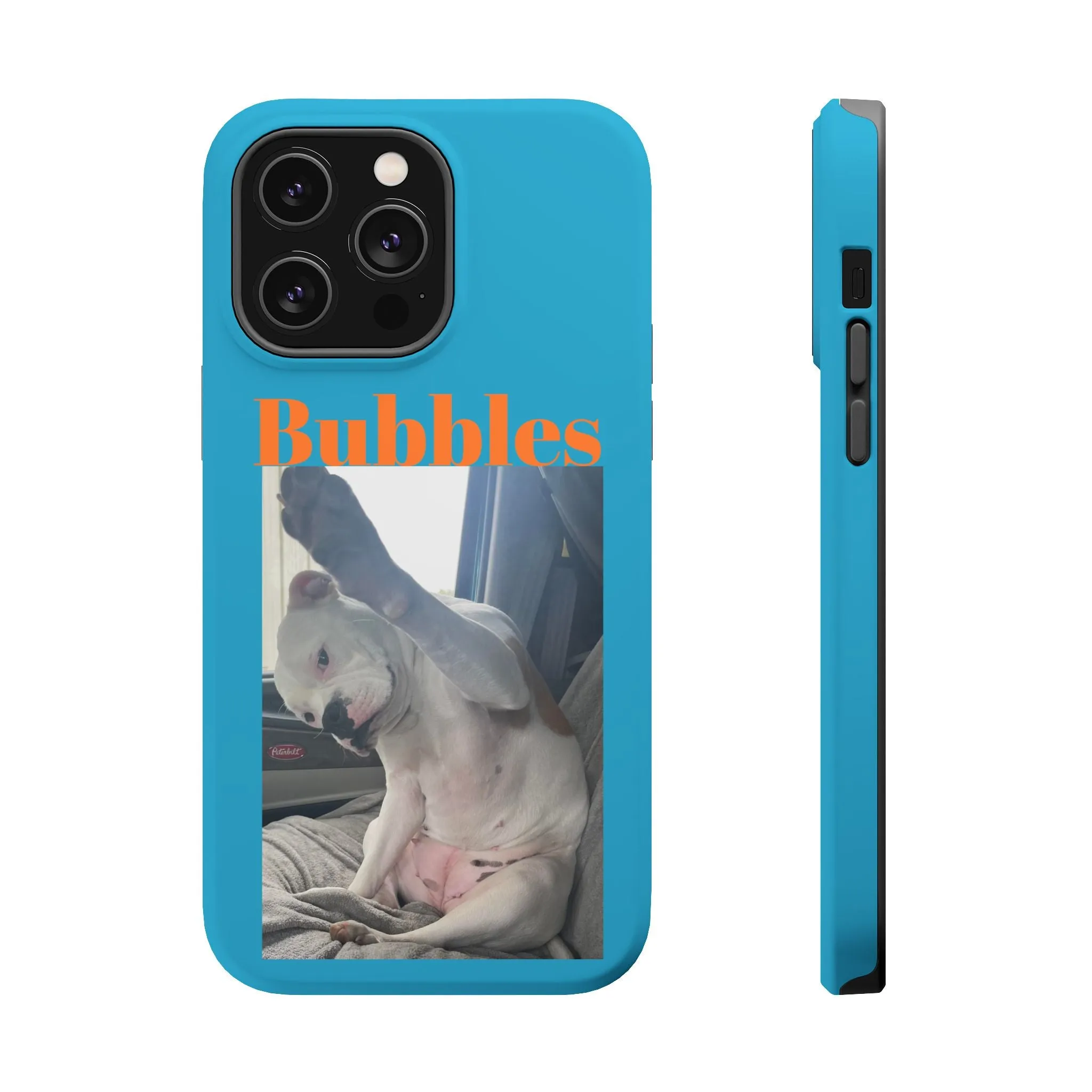 Magnetic Tough Cases Blue with Bubbles the Bulldog