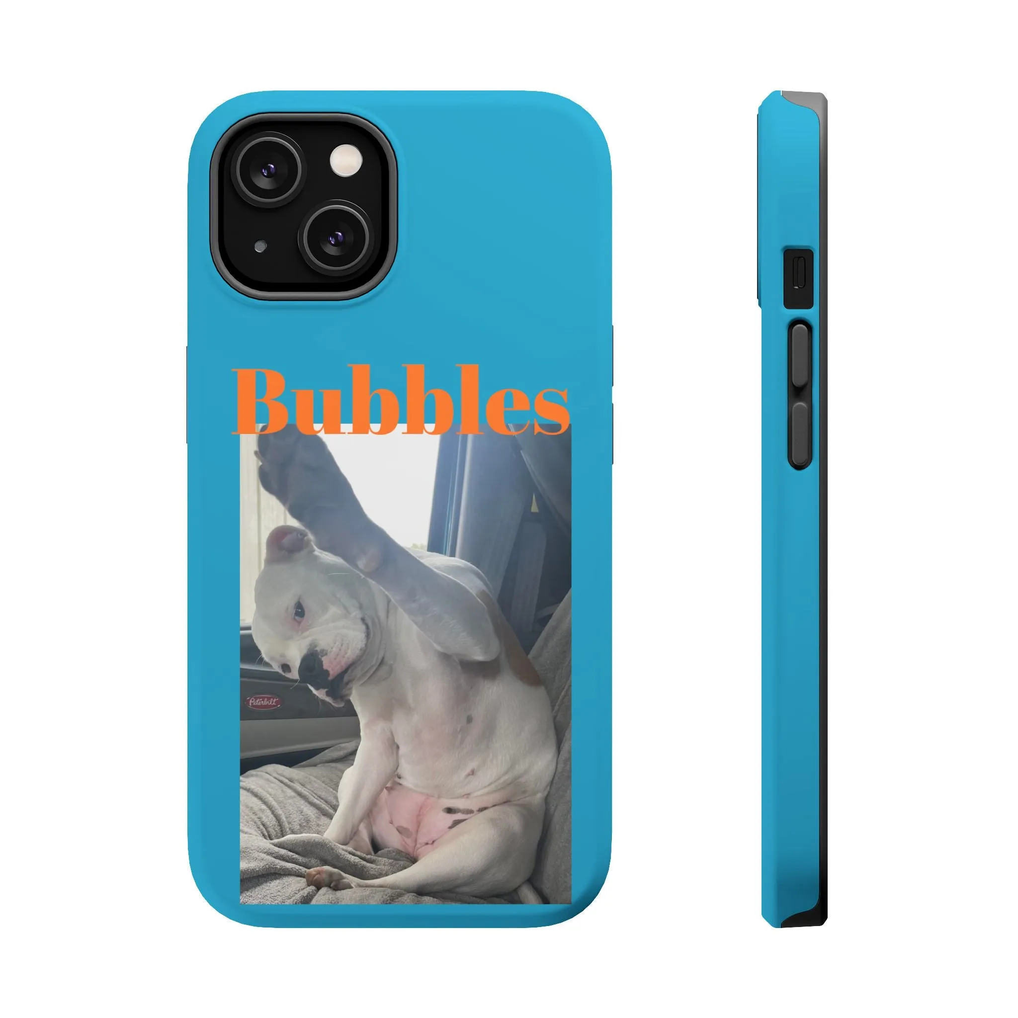 Magnetic Tough Cases Blue with Bubbles the Bulldog