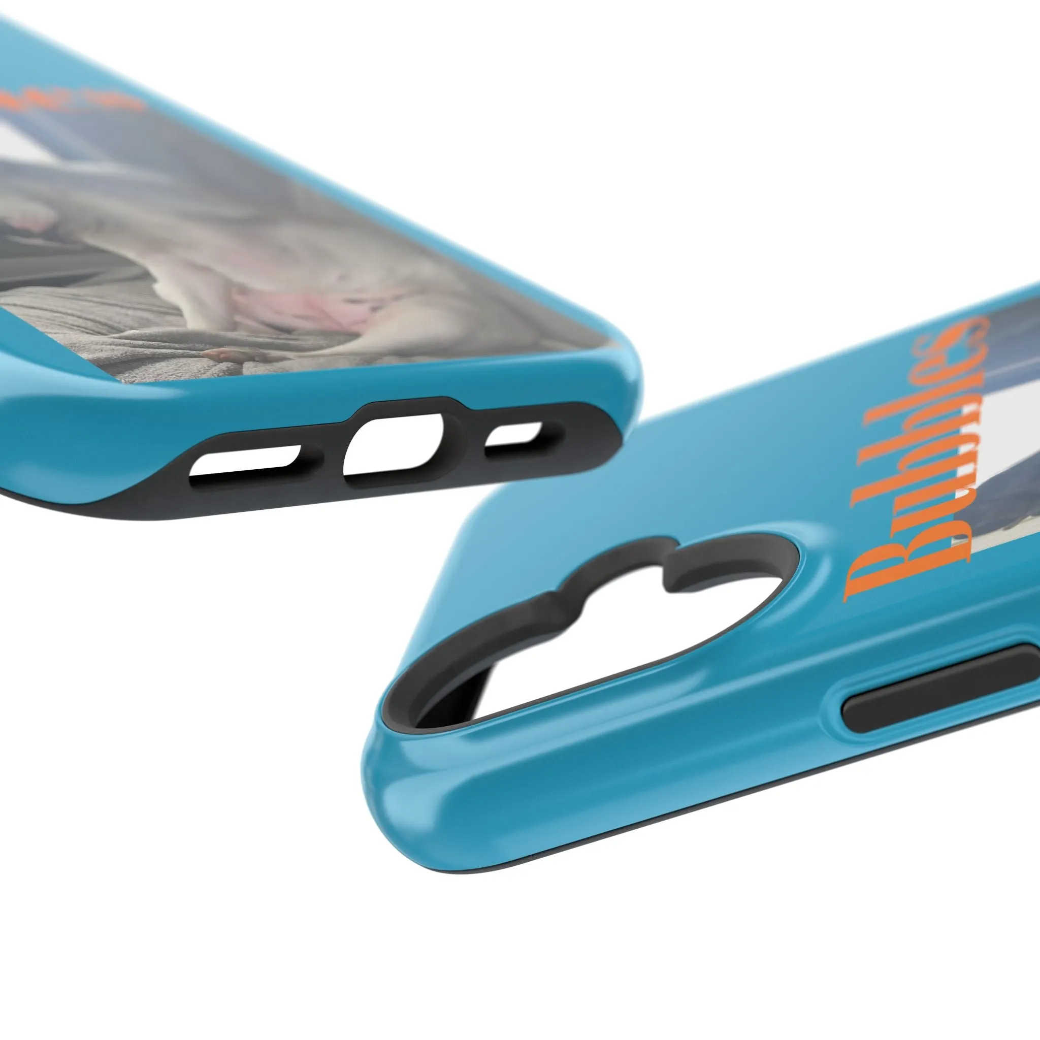 Magnetic Tough Cases Blue with Bubbles the Bulldog