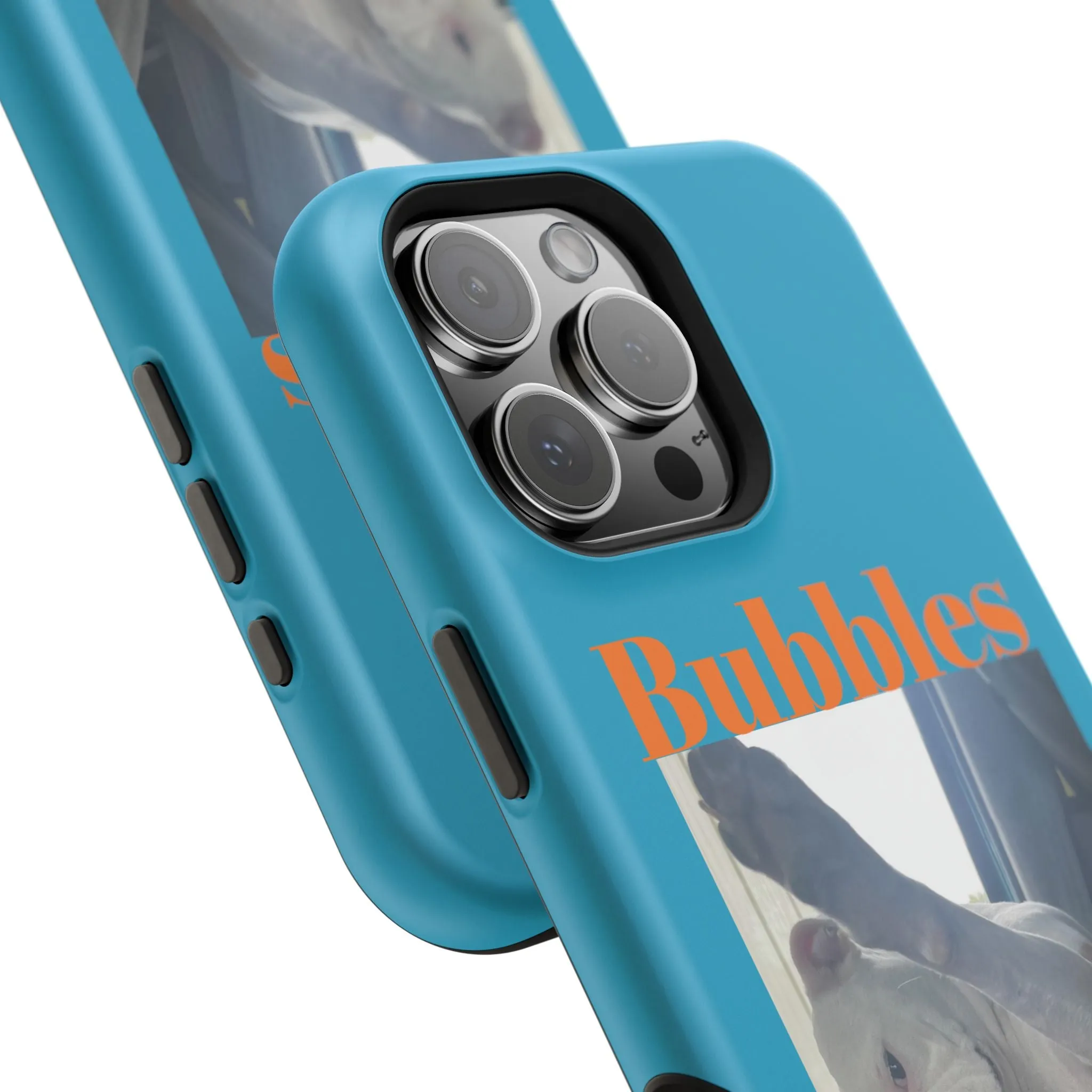 Magnetic Tough Cases Blue with Bubbles the Bulldog