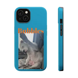 Magnetic Tough Cases Blue with Bubbles the Bulldog