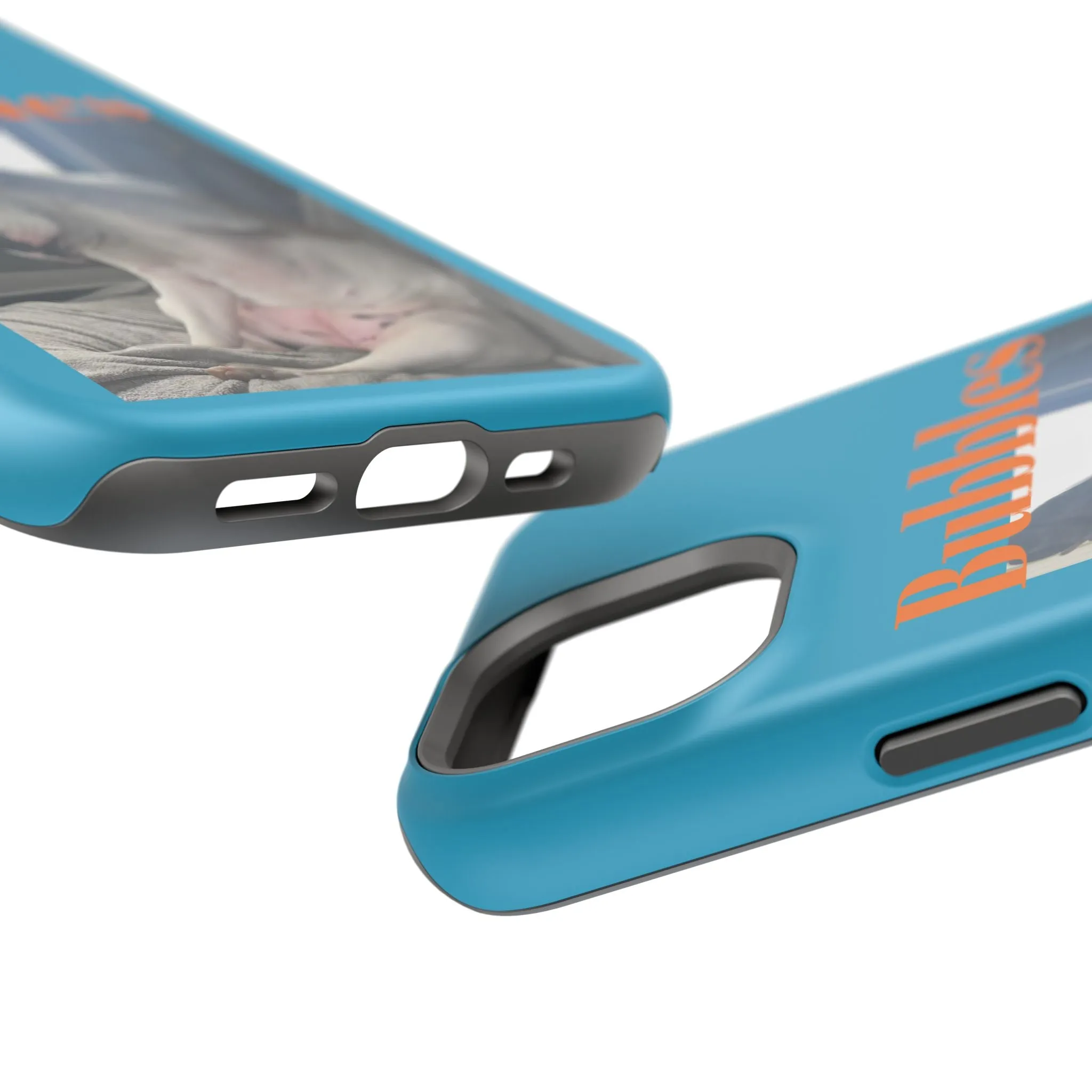 Magnetic Tough Cases Blue with Bubbles the Bulldog