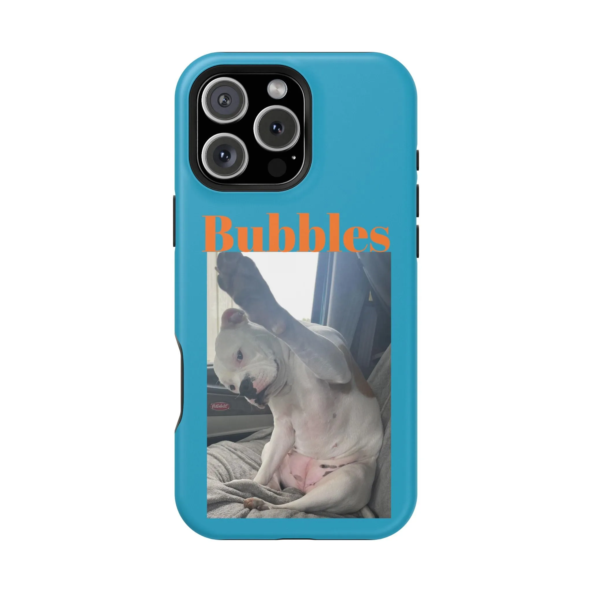 Magnetic Tough Cases Blue with Bubbles the Bulldog