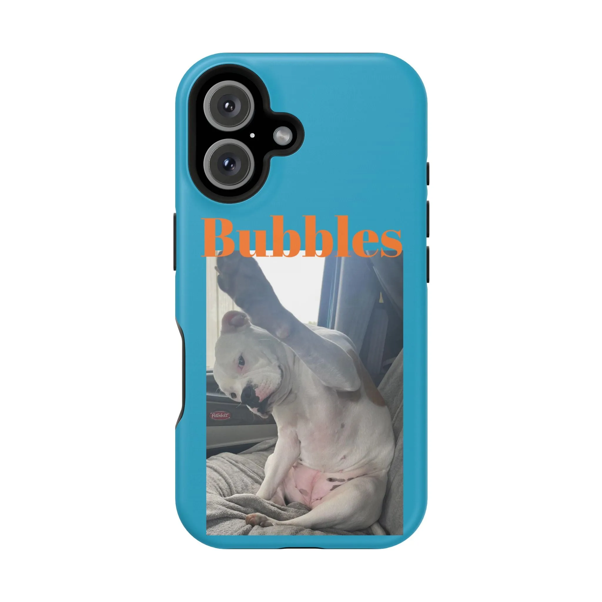 Magnetic Tough Cases Blue with Bubbles the Bulldog