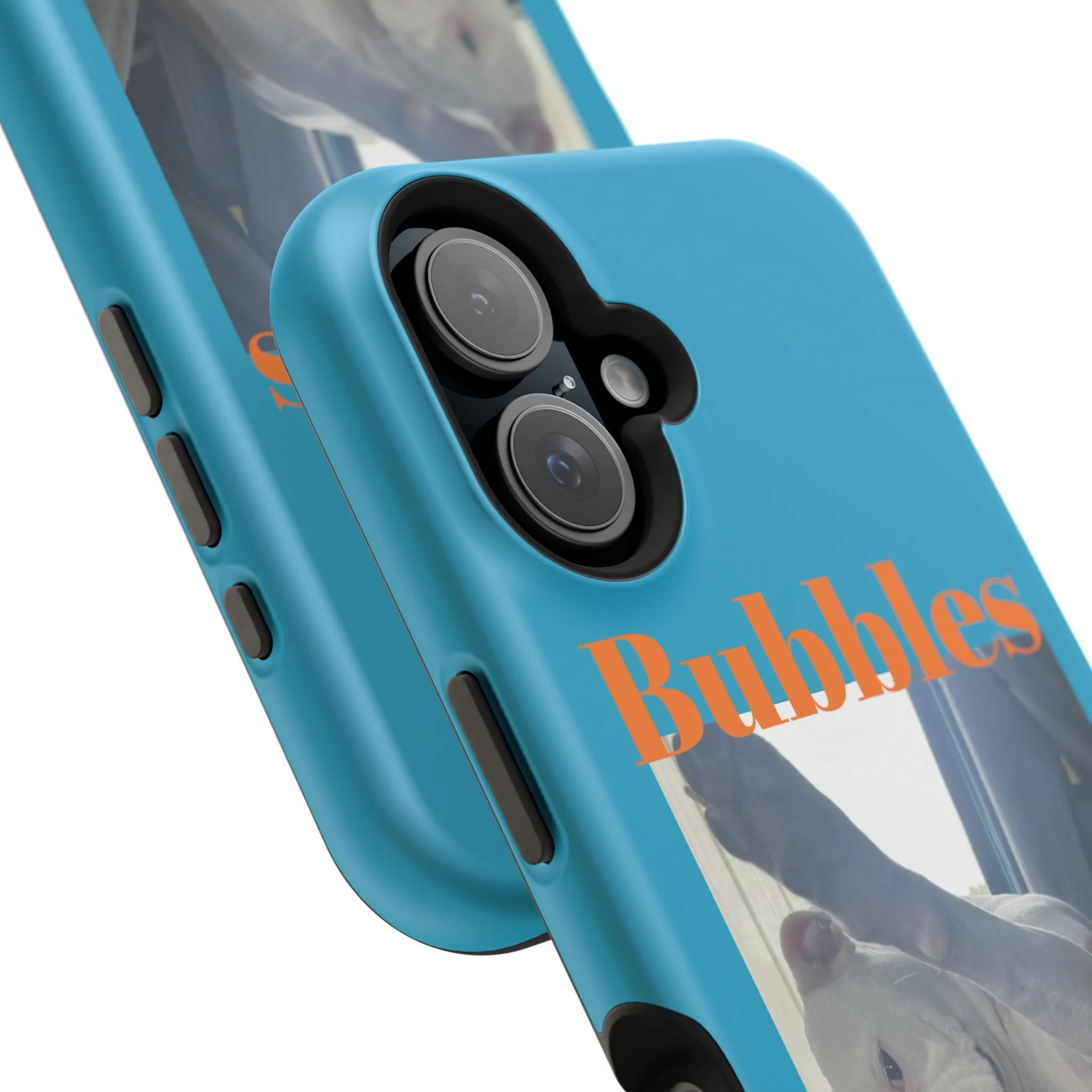 Magnetic Tough Cases Blue with Bubbles the Bulldog