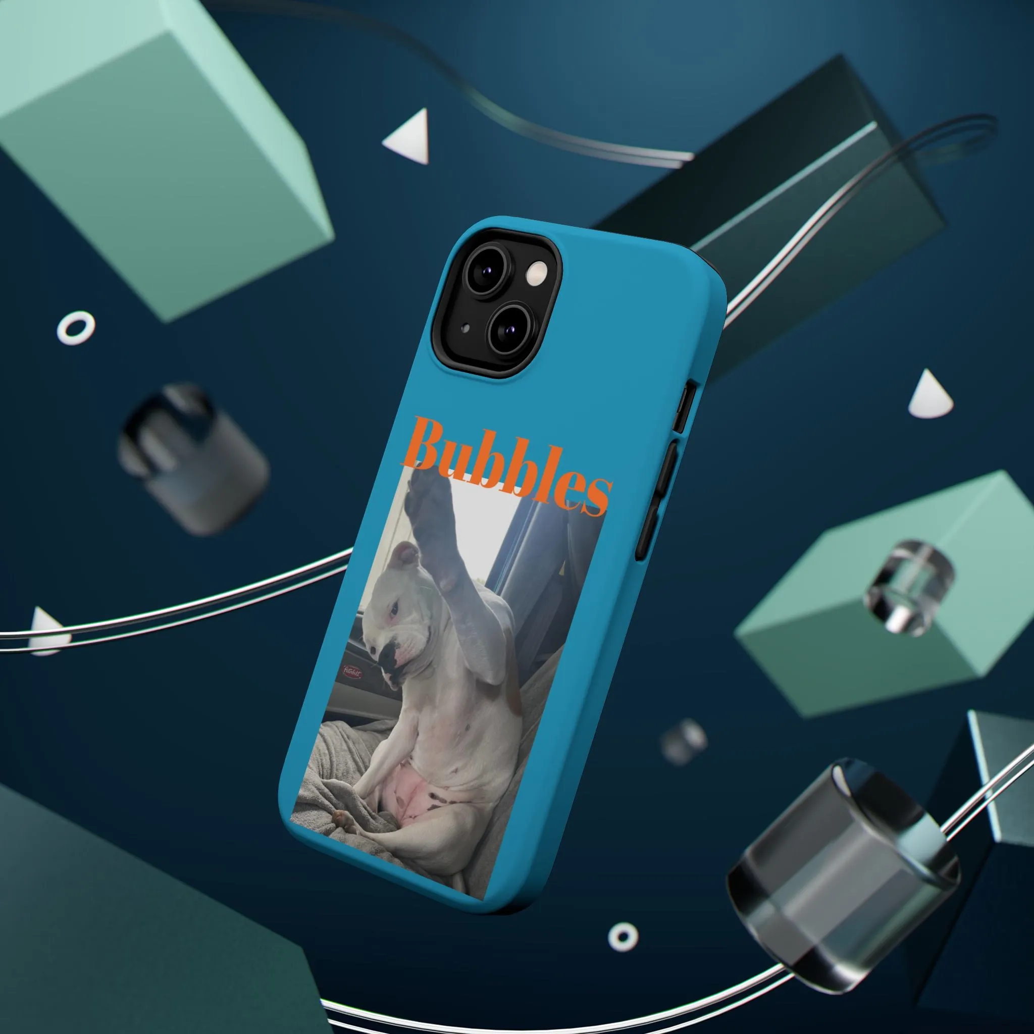 Magnetic Tough Cases Blue with Bubbles the Bulldog