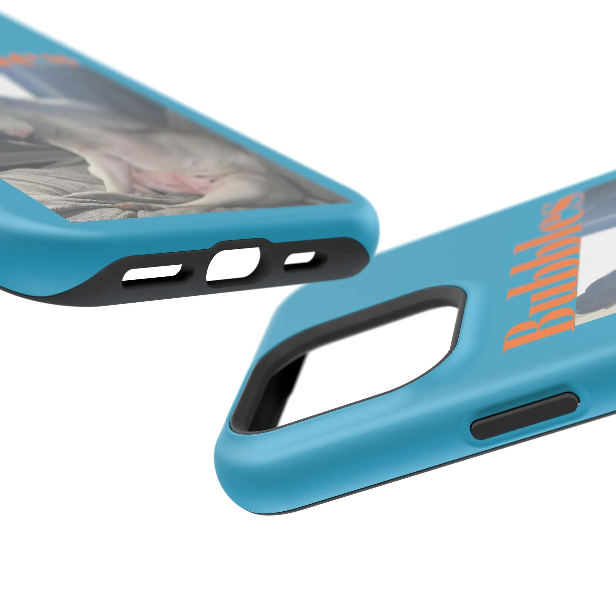 Magnetic Tough Cases Blue with Bubbles the Bulldog
