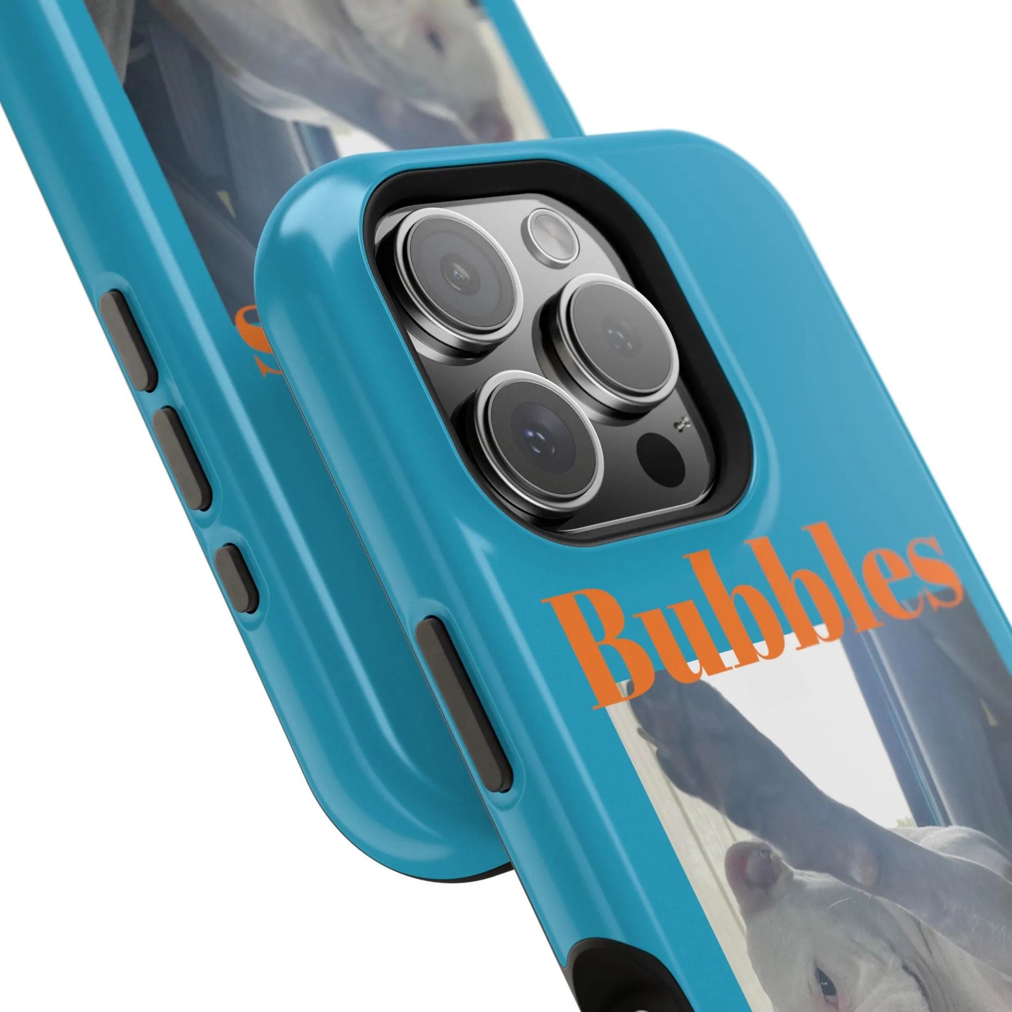 Magnetic Tough Cases Blue with Bubbles the Bulldog