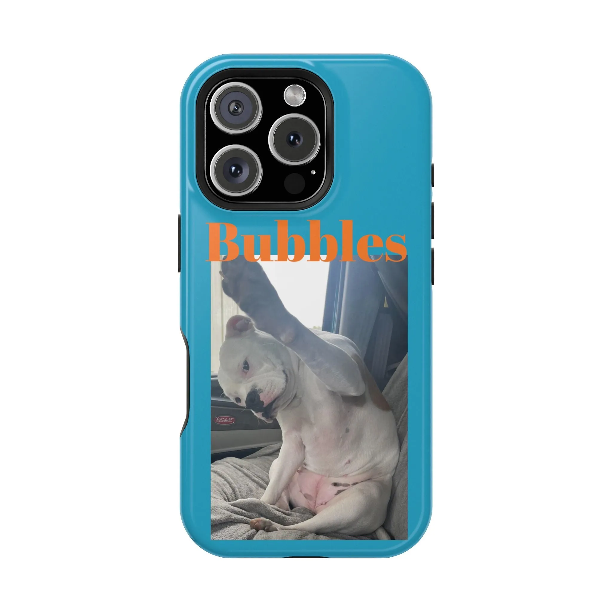 Magnetic Tough Cases Blue with Bubbles the Bulldog