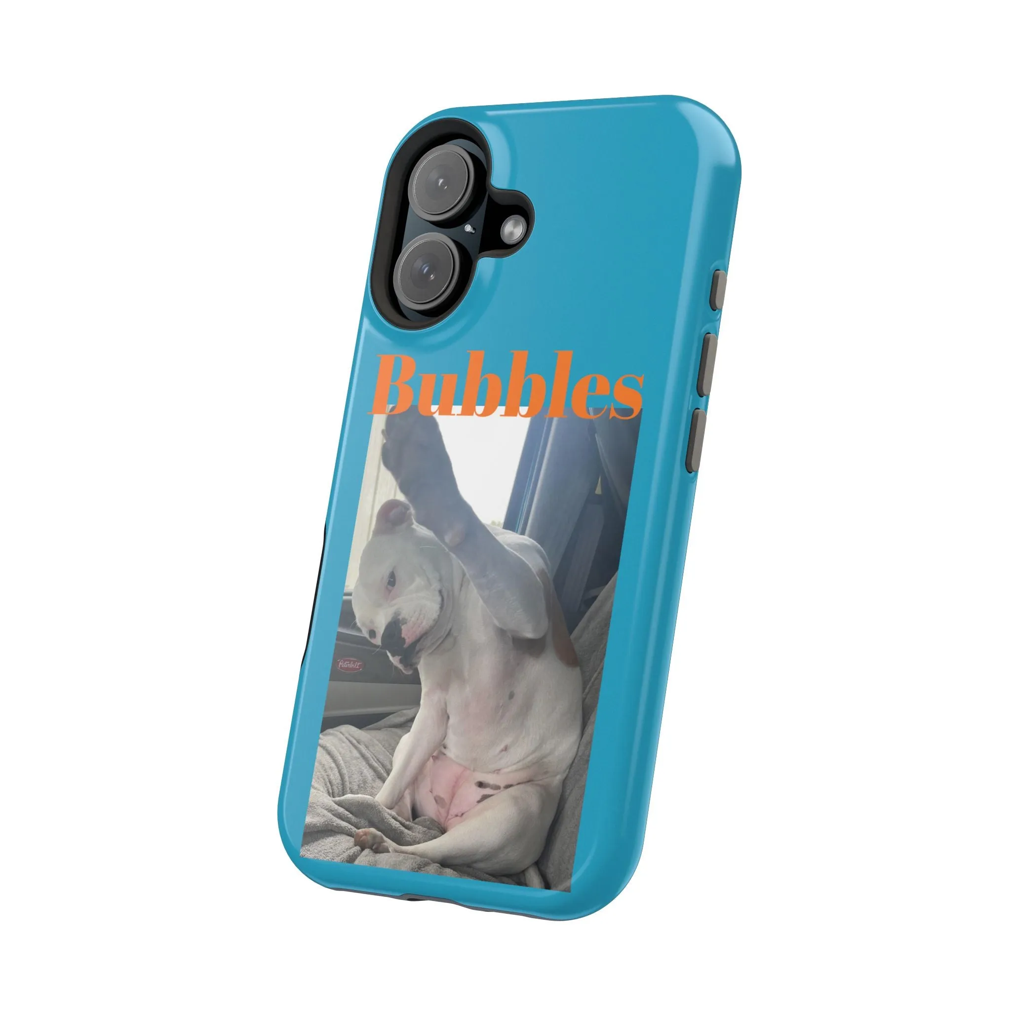 Magnetic Tough Cases Blue with Bubbles the Bulldog