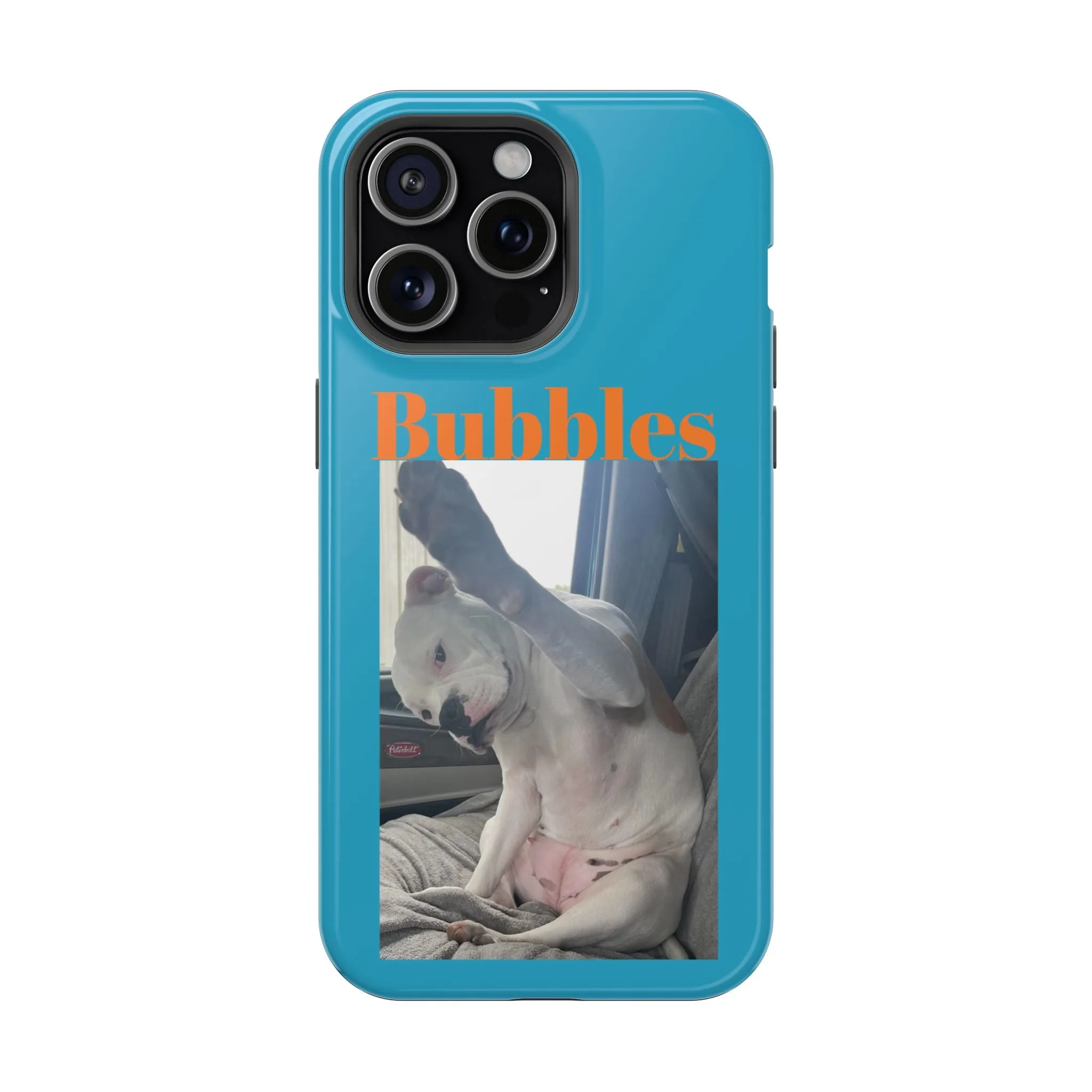 Magnetic Tough Cases Blue with Bubbles the Bulldog