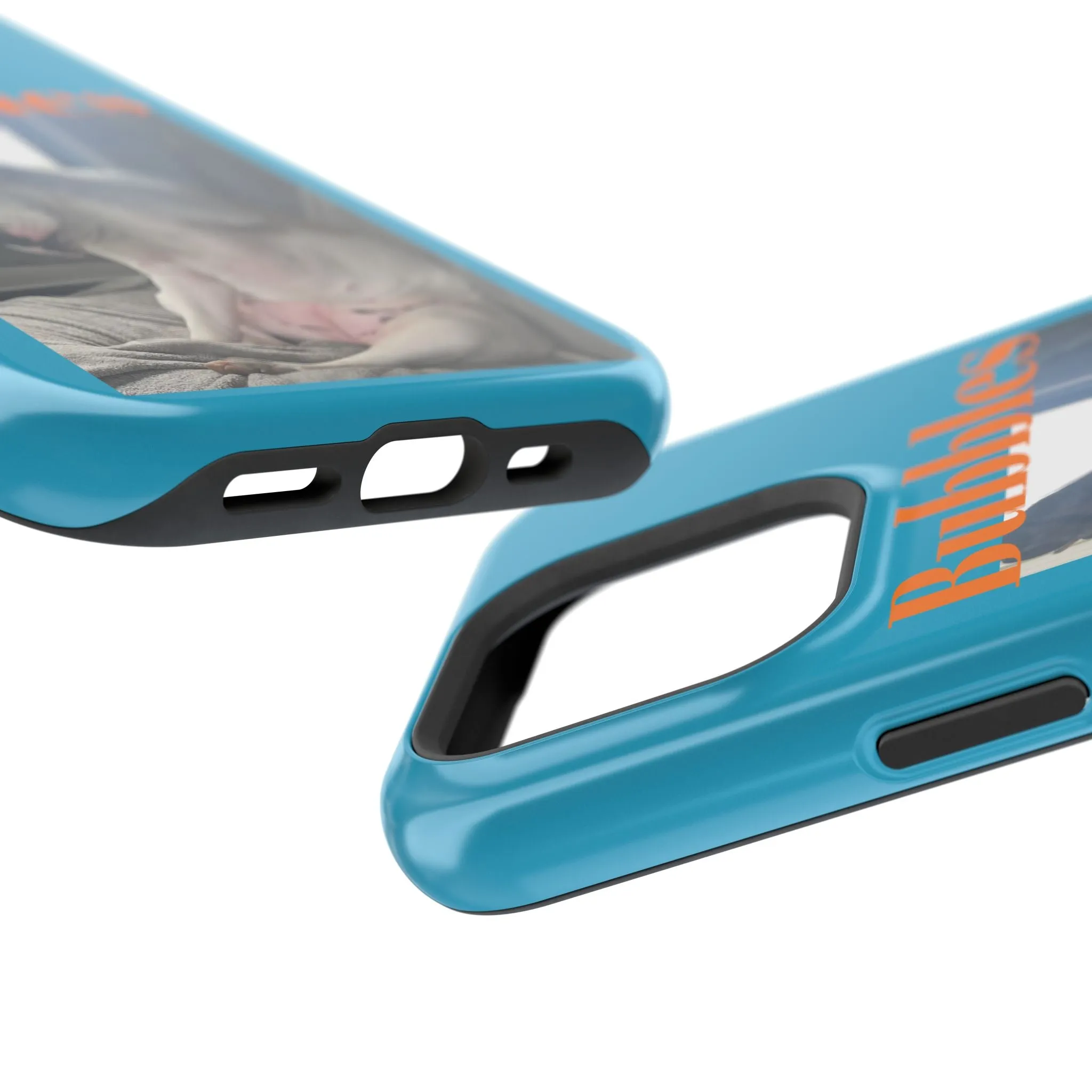 Magnetic Tough Cases Blue with Bubbles the Bulldog
