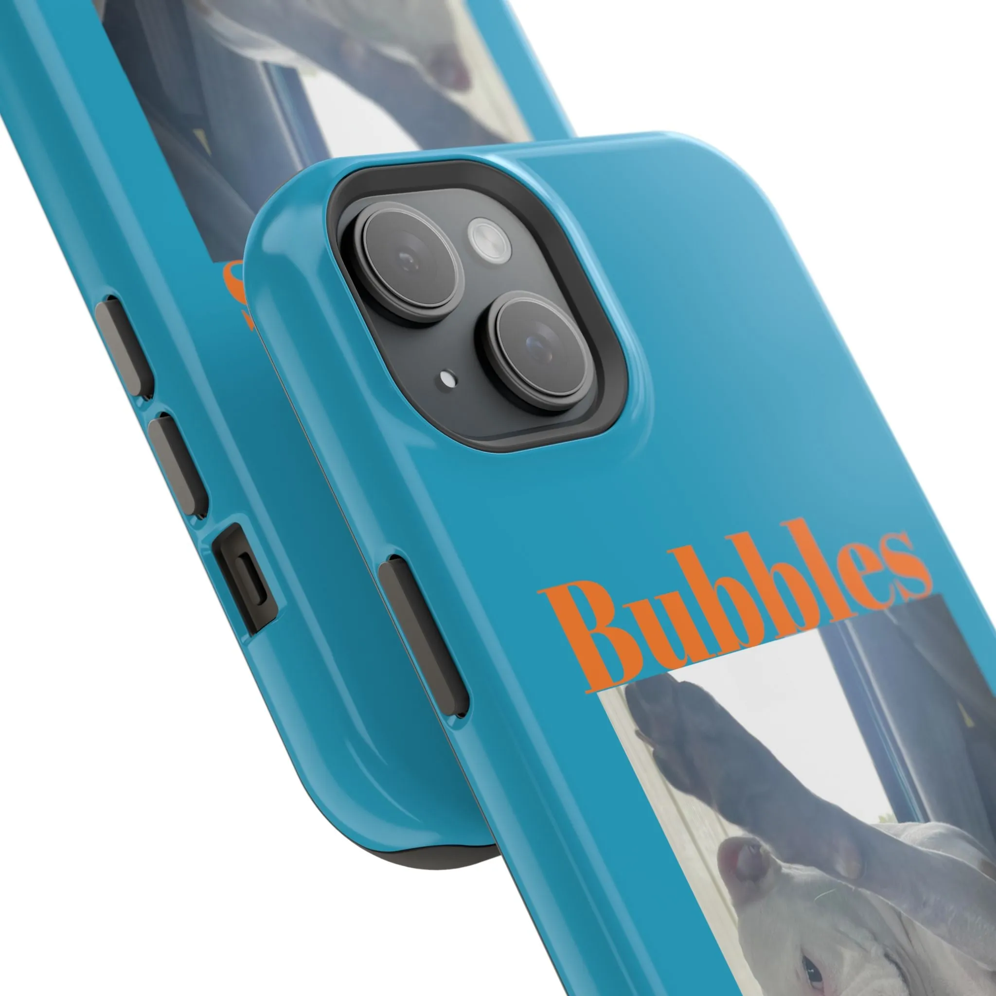 Magnetic Tough Cases Blue with Bubbles the Bulldog