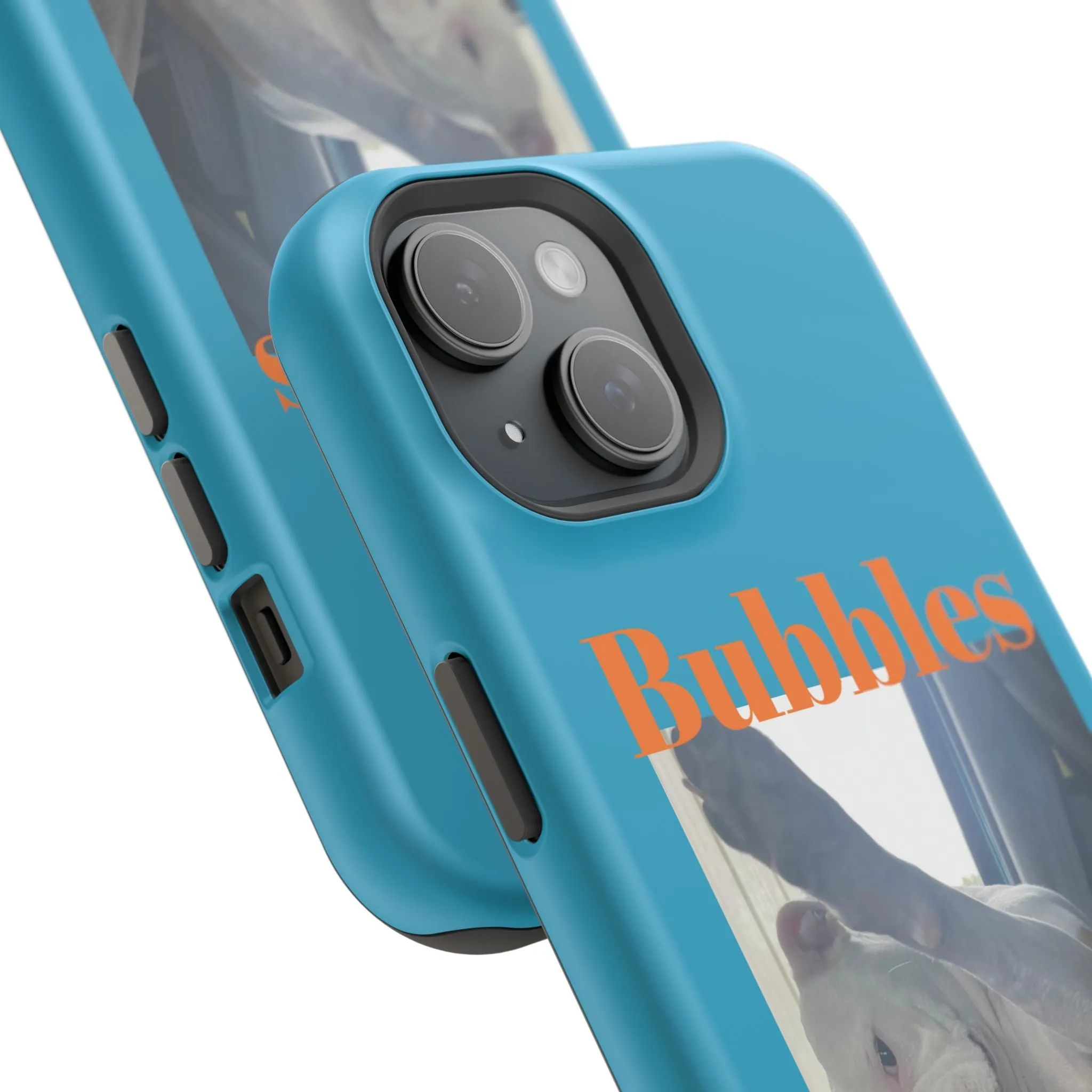 Magnetic Tough Cases Blue with Bubbles the Bulldog