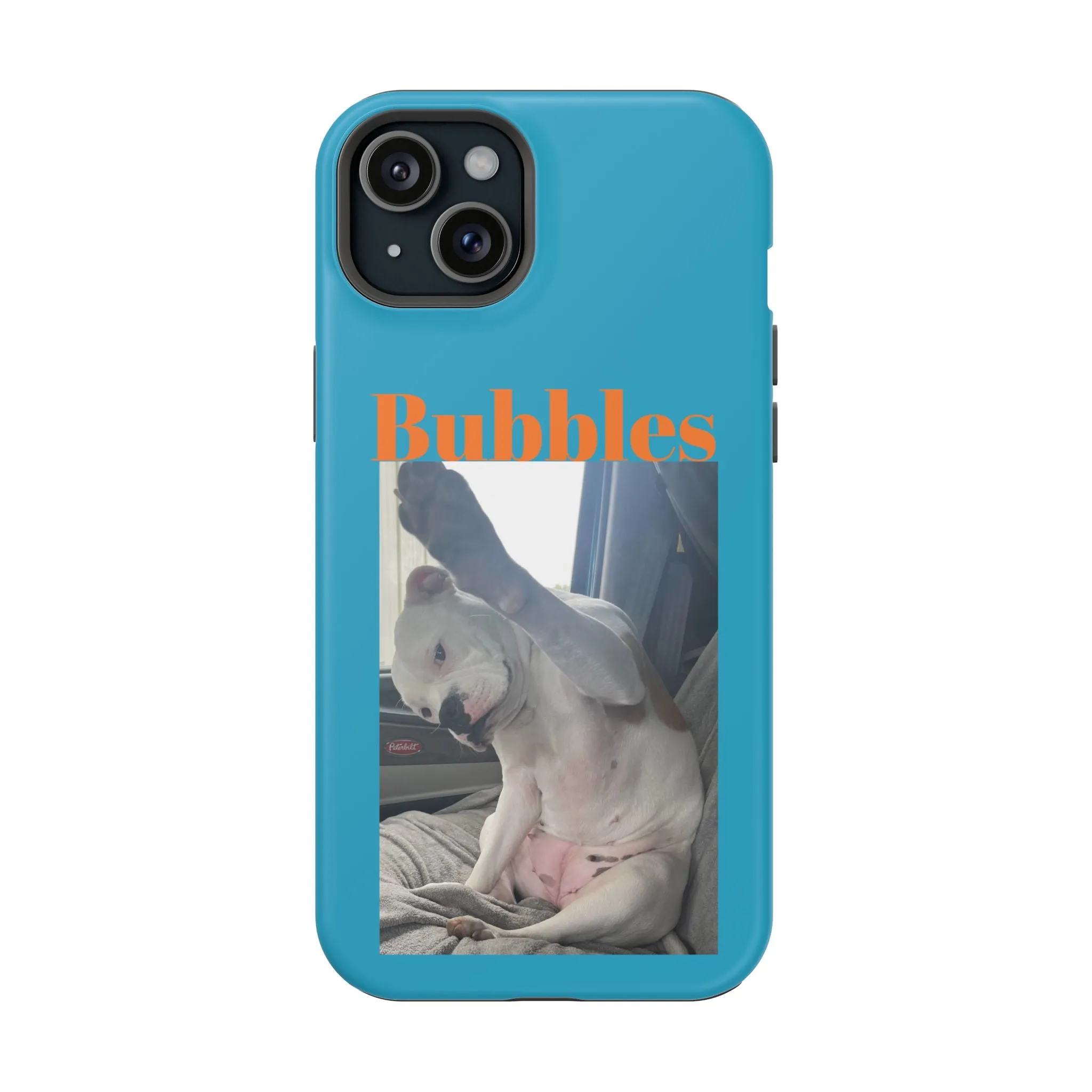 Magnetic Tough Cases Blue with Bubbles the Bulldog