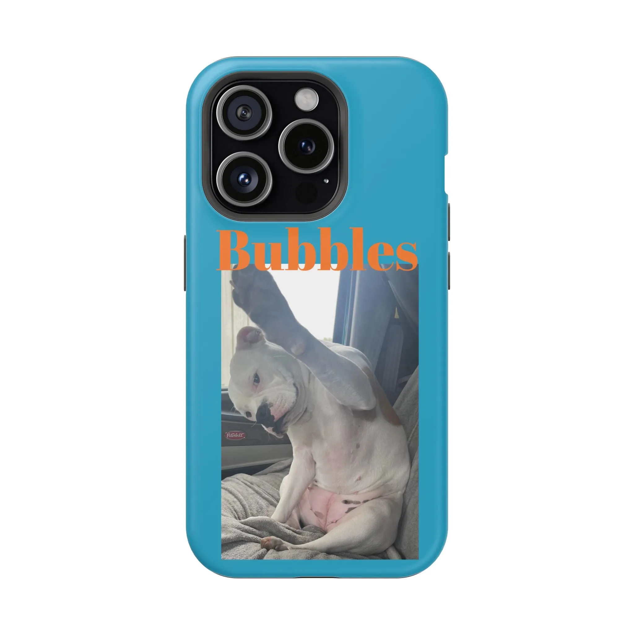 Magnetic Tough Cases Blue with Bubbles the Bulldog