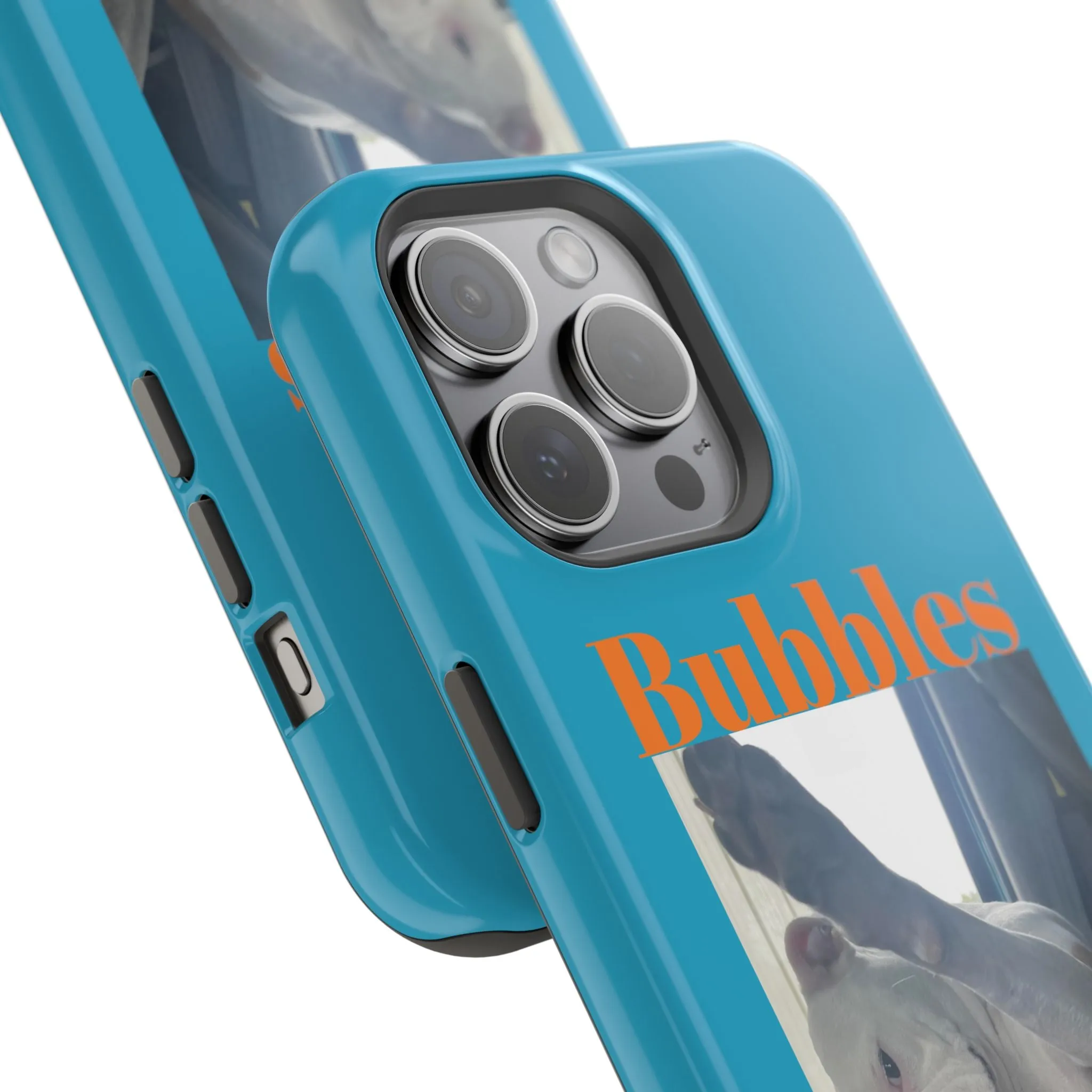 Magnetic Tough Cases Blue with Bubbles the Bulldog