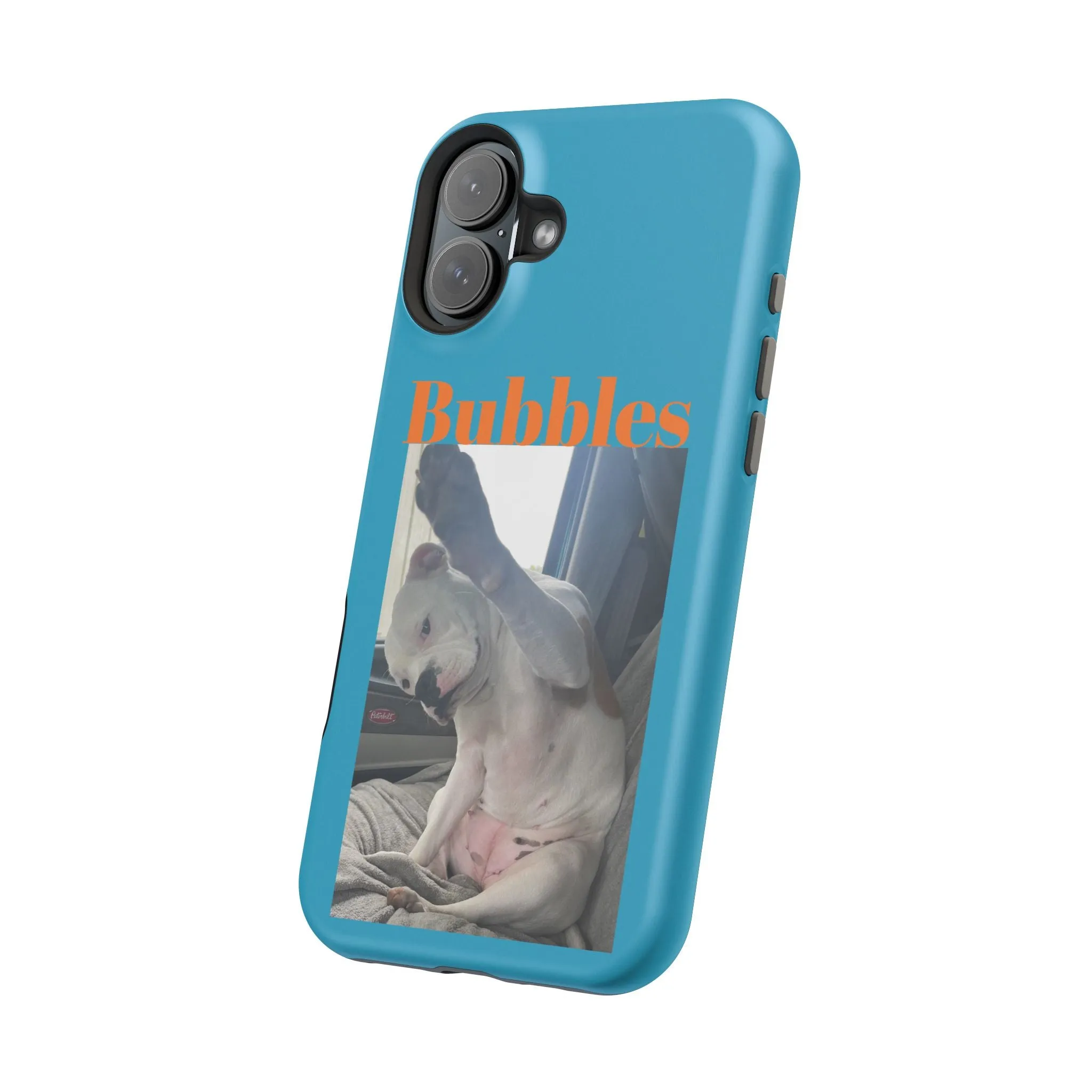 Magnetic Tough Cases Blue with Bubbles the Bulldog
