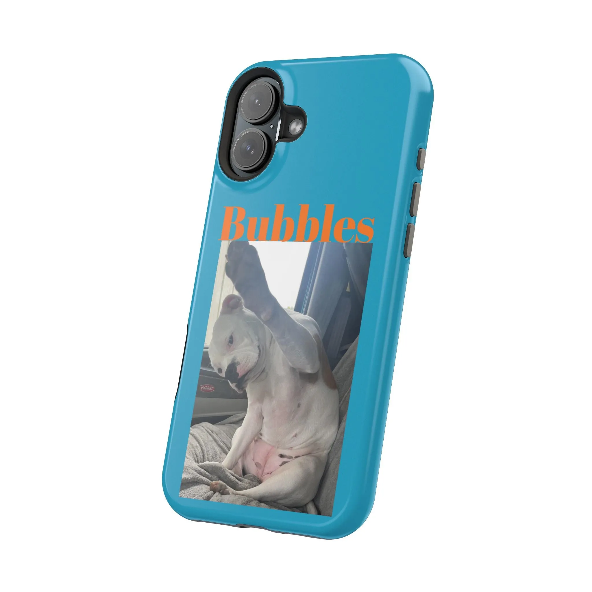Magnetic Tough Cases Blue with Bubbles the Bulldog