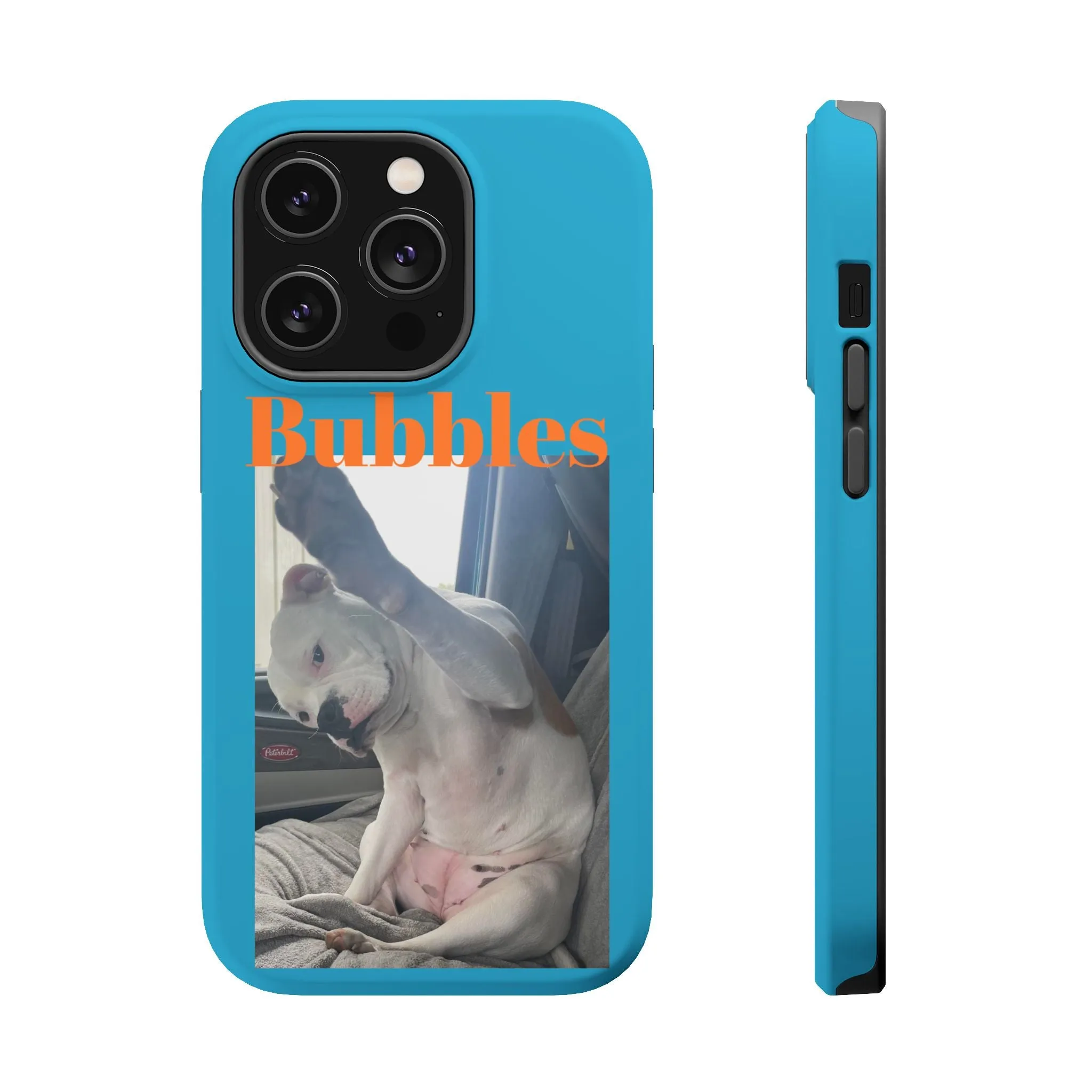 Magnetic Tough Cases Blue with Bubbles the Bulldog
