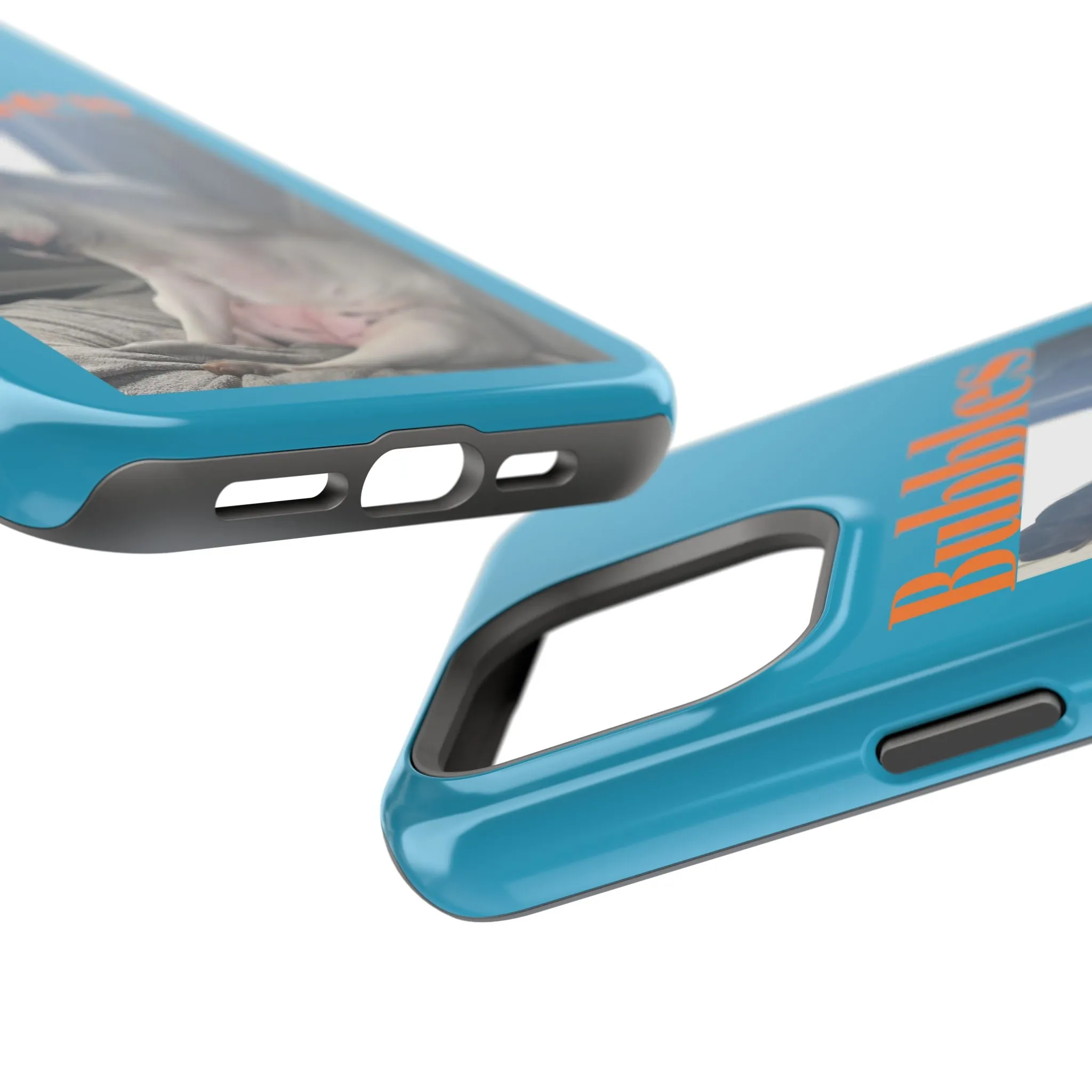 Magnetic Tough Cases Blue with Bubbles the Bulldog