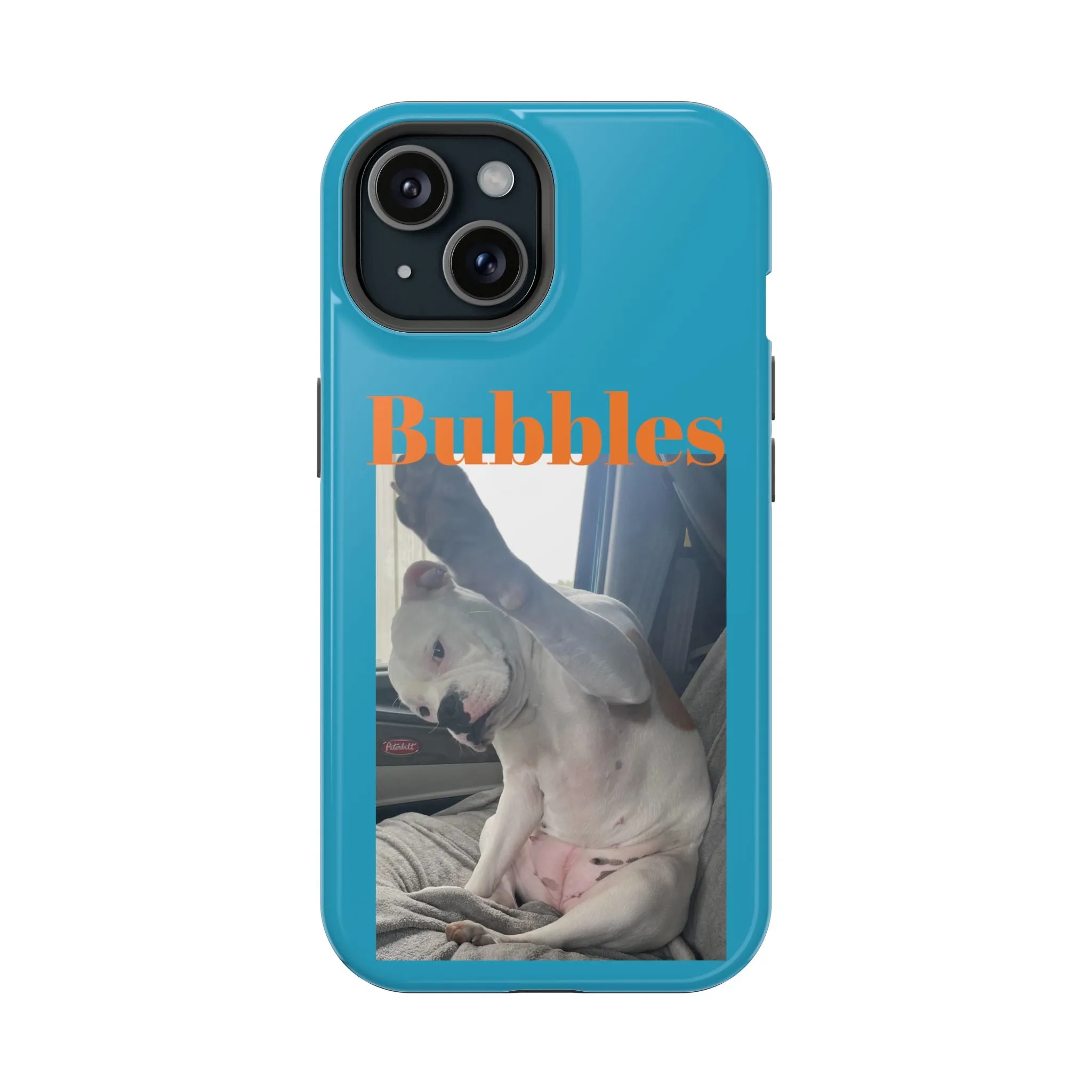 Magnetic Tough Cases Blue with Bubbles the Bulldog