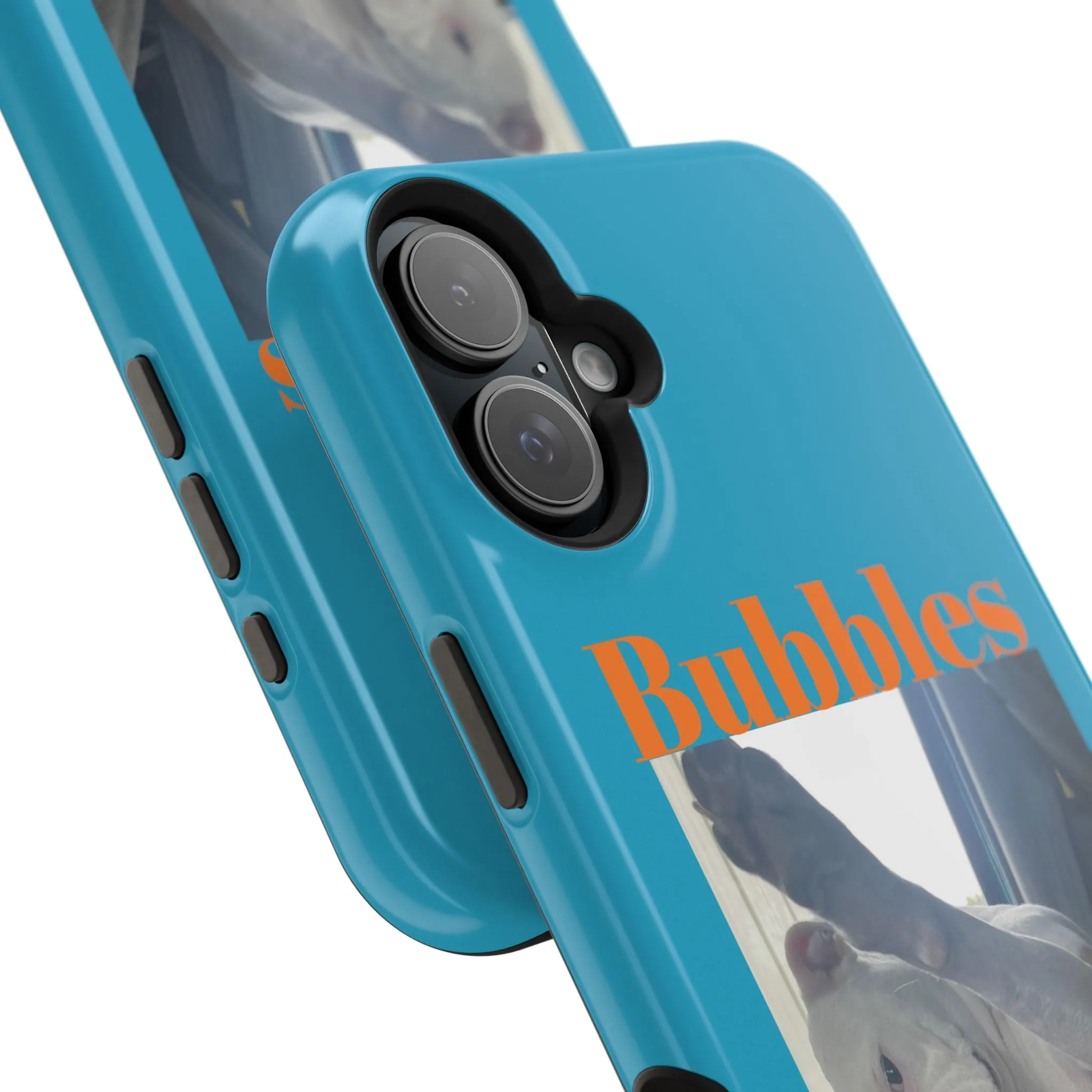 Magnetic Tough Cases Blue with Bubbles the Bulldog