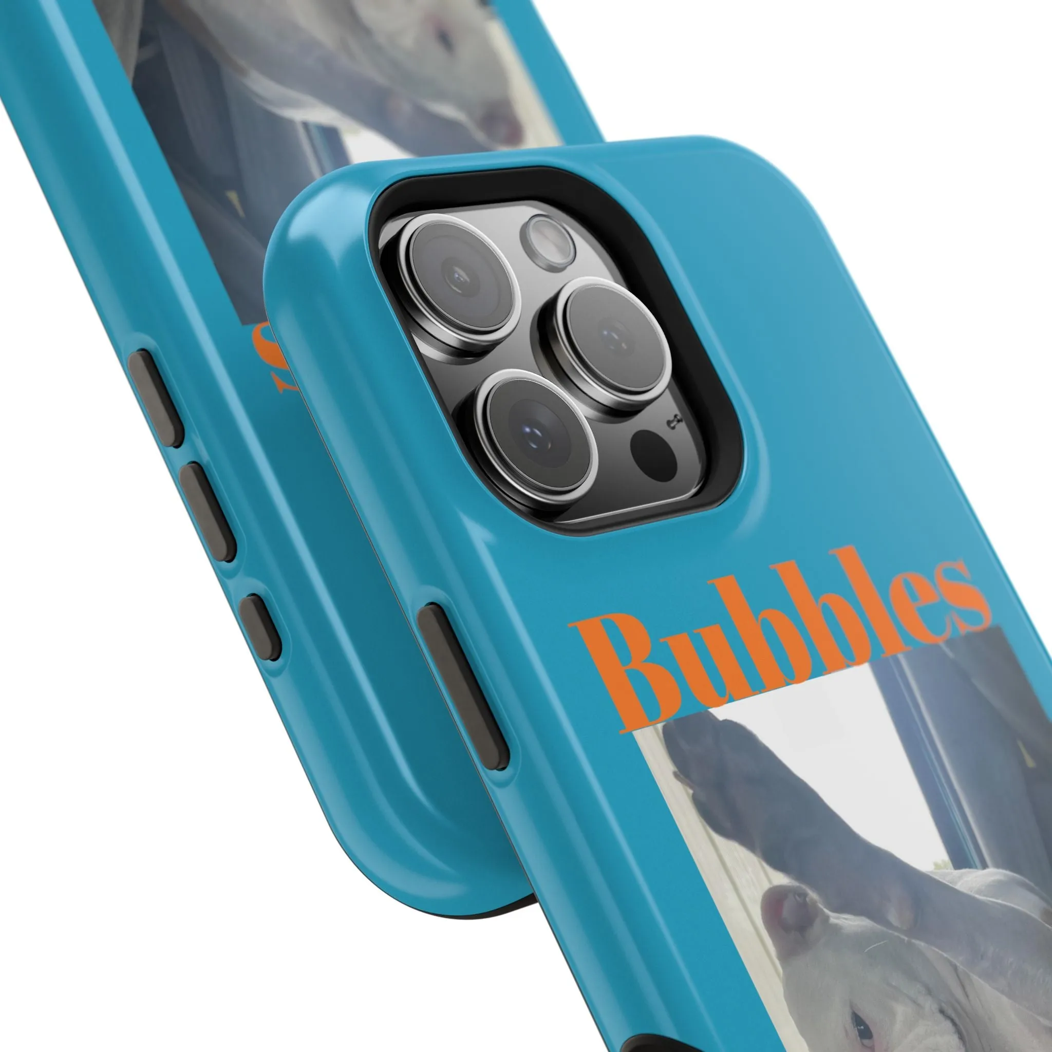 Magnetic Tough Cases Blue with Bubbles the Bulldog