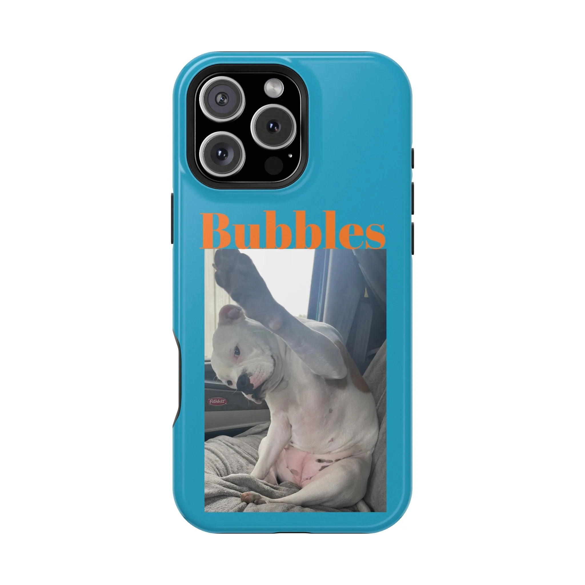 Magnetic Tough Cases Blue with Bubbles the Bulldog
